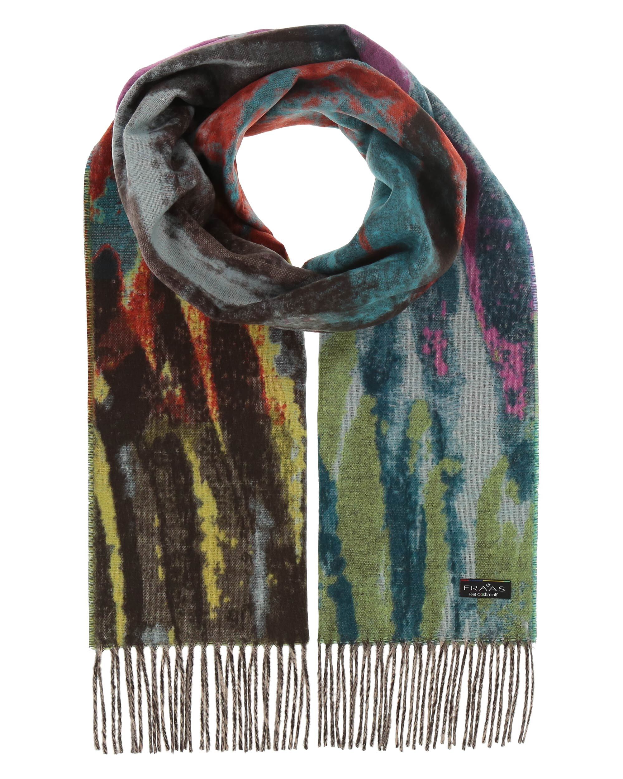 FRAAS CASHMINK RAINBOW BRUSHES SCARF