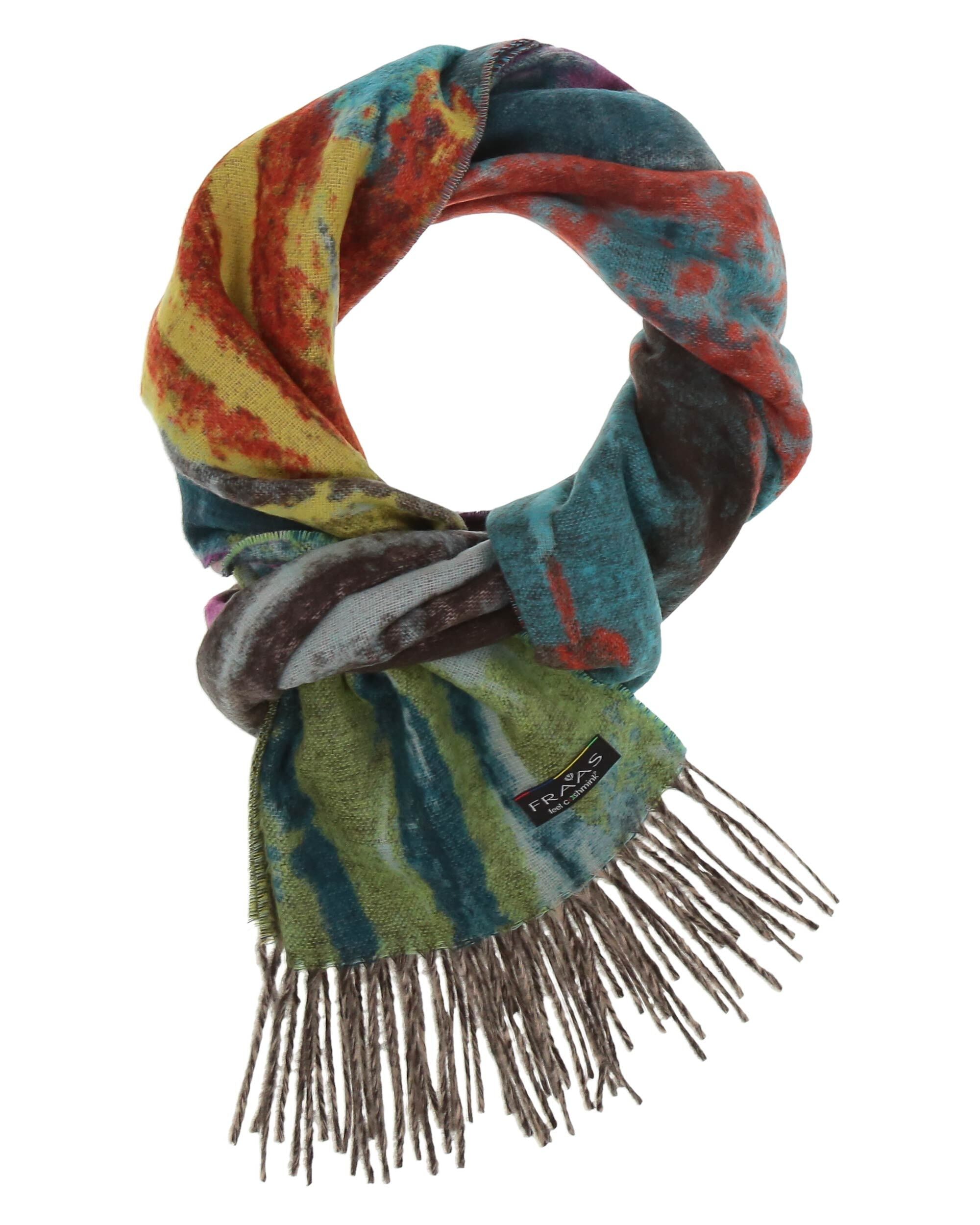 FRAAS CASHMINK RAINBOW BRUSHES SCARF