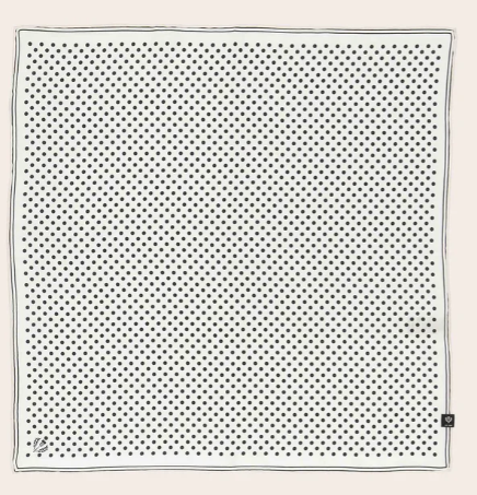 FRAAS SILK NECKERCHIEF BANDANA POLKA DOT SCARF