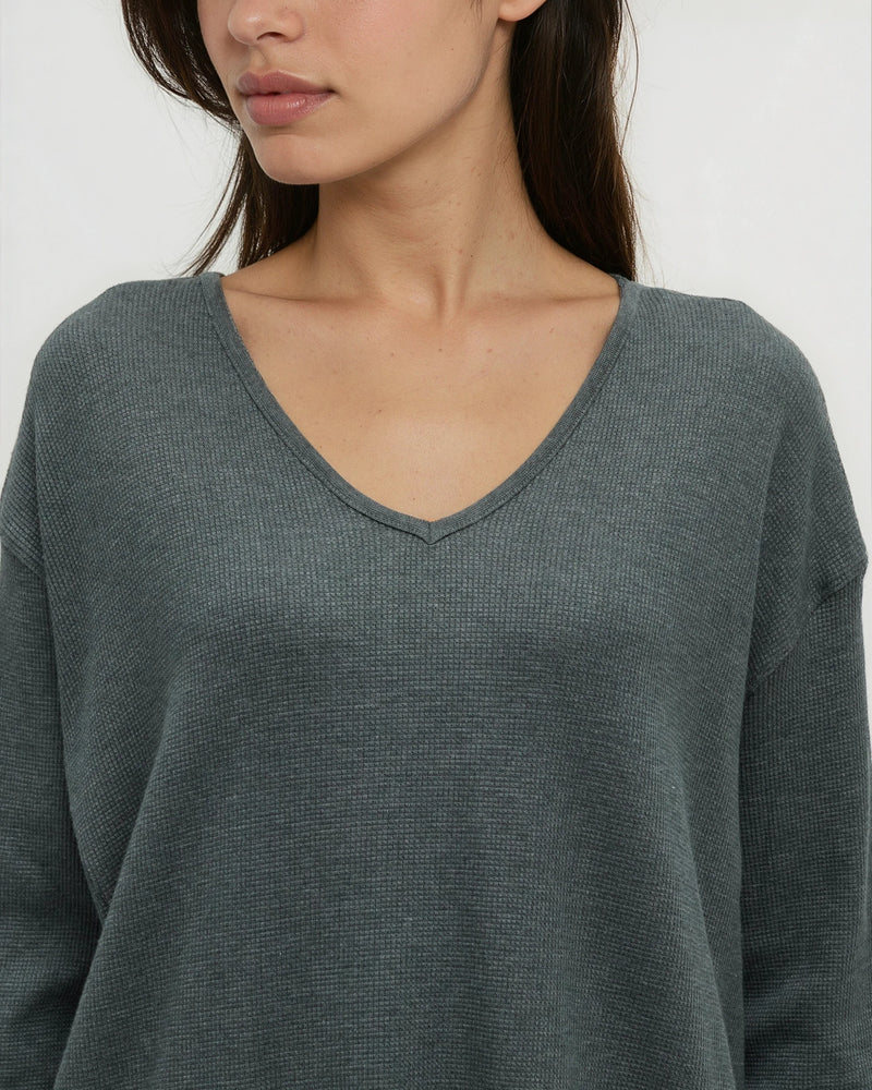 TENTREE MEYER LONG SLEEVE V NECK SHIRT