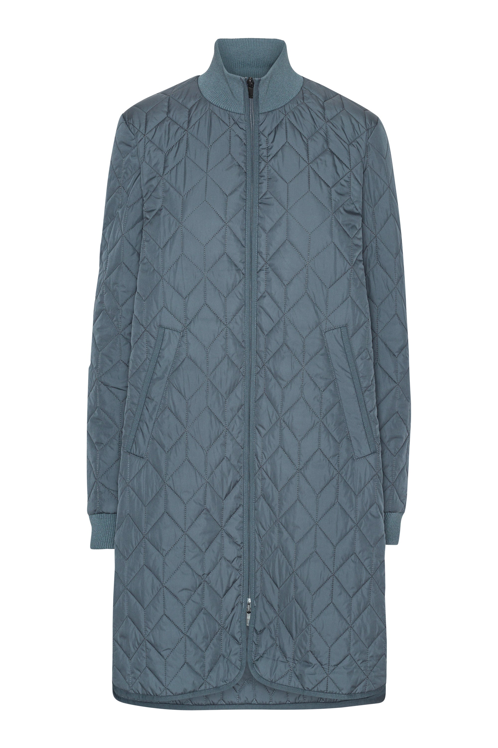 ILSE JACOBSEN LONG QUILTED COAT