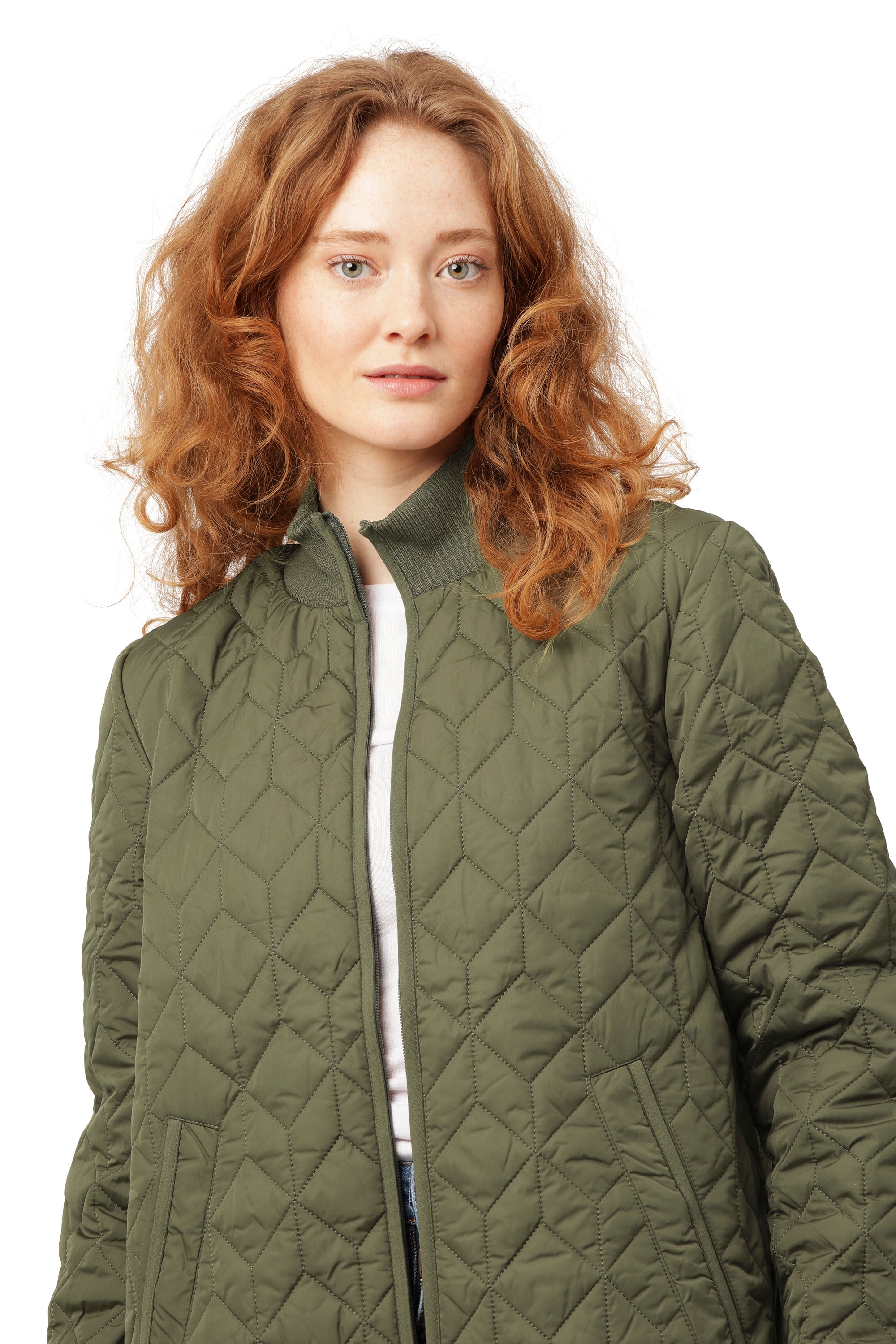 ILSE JACOBSEN LONG QUILTED COAT