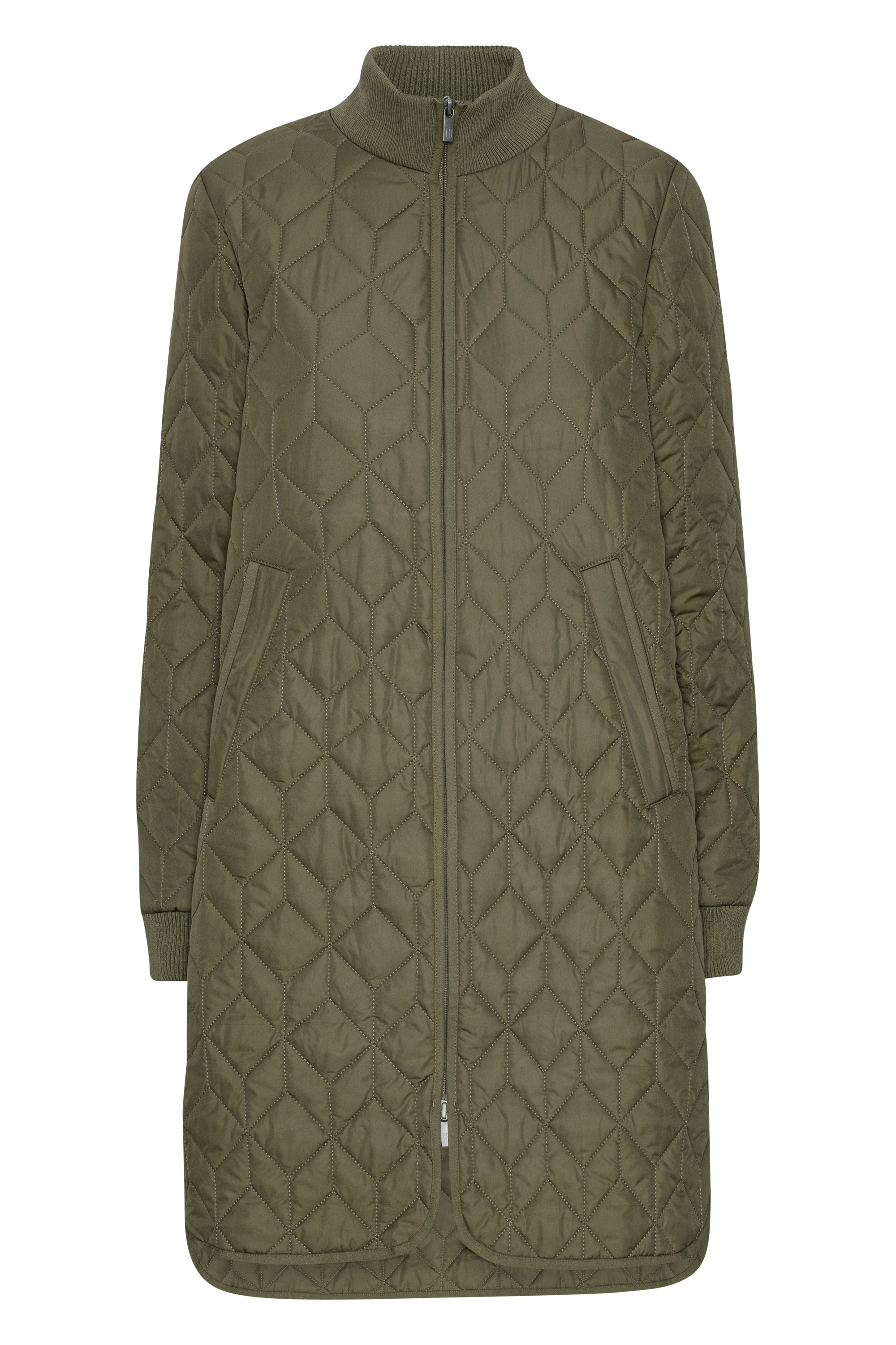ILSE JACOBSEN LONG QUILTED COAT