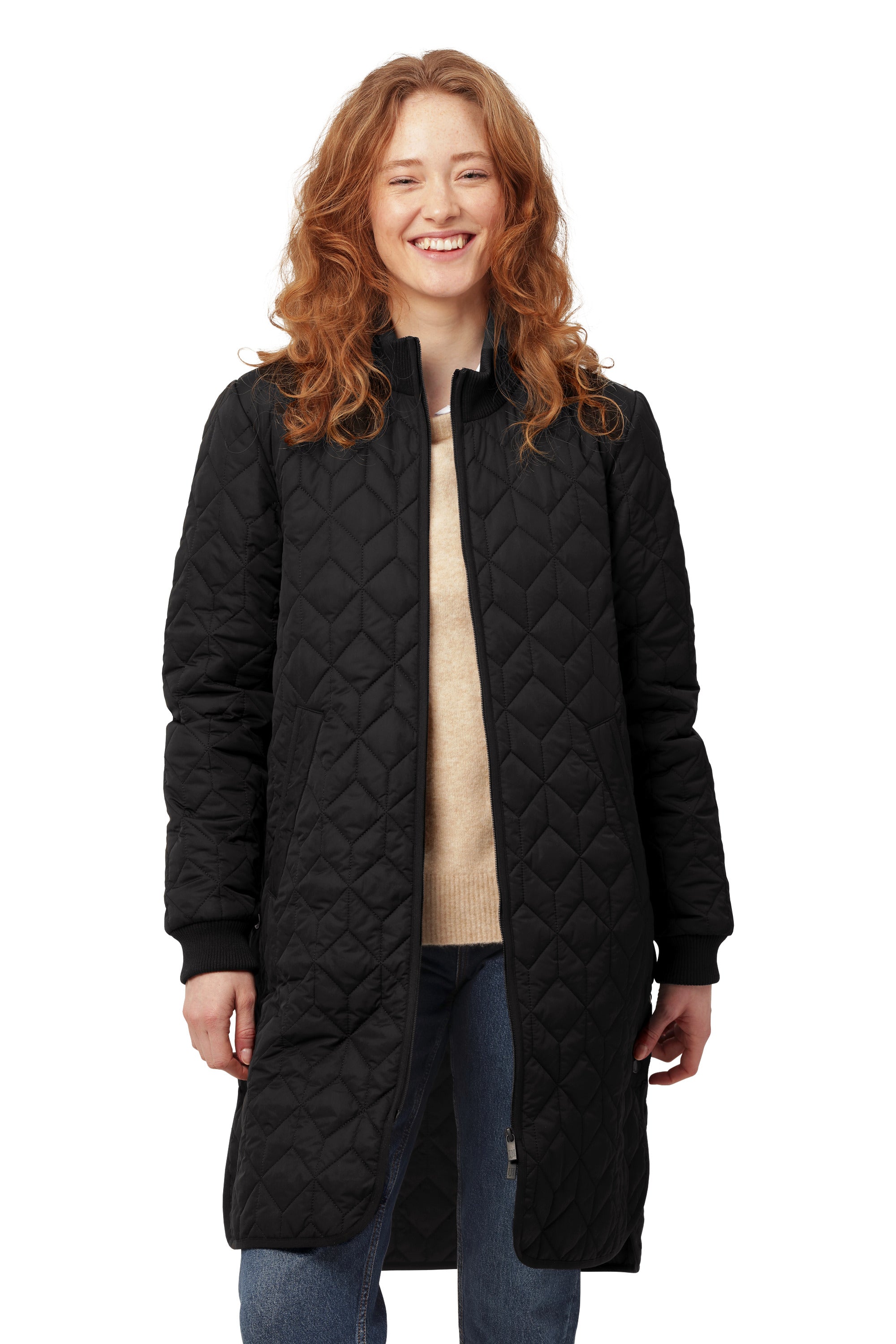 ILSE JACOBSEN LONG QUILTED COAT