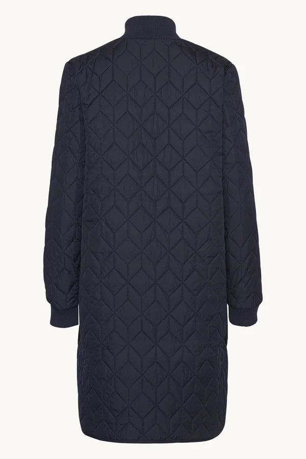 ILSE JACOBSEN LONG QUILTED CAR COAT