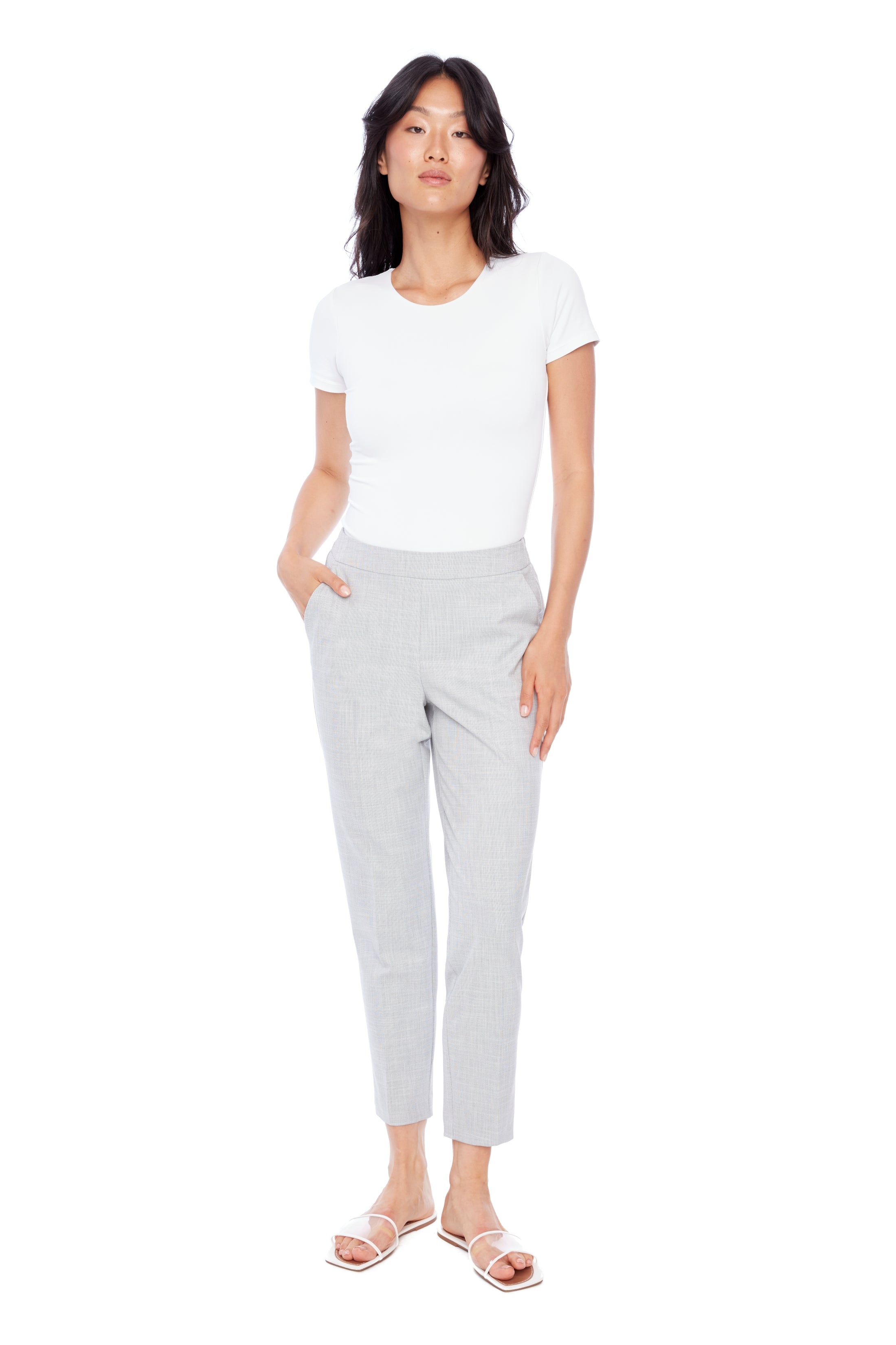 ILTM HADDIE STRAIGHT LEG CROPPED TROUSER