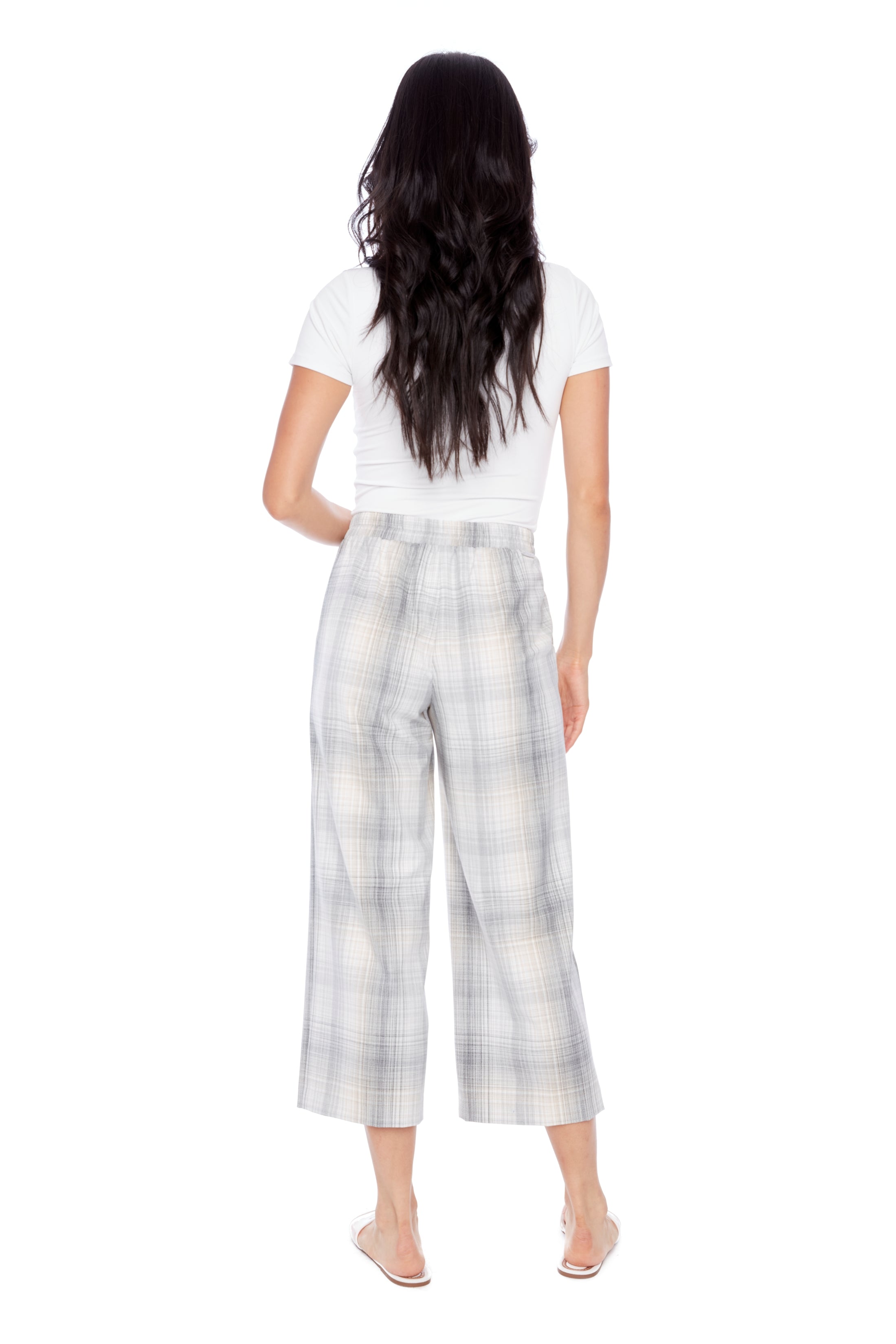 ILTM WIDE LEG PRINT CROPPED PANT