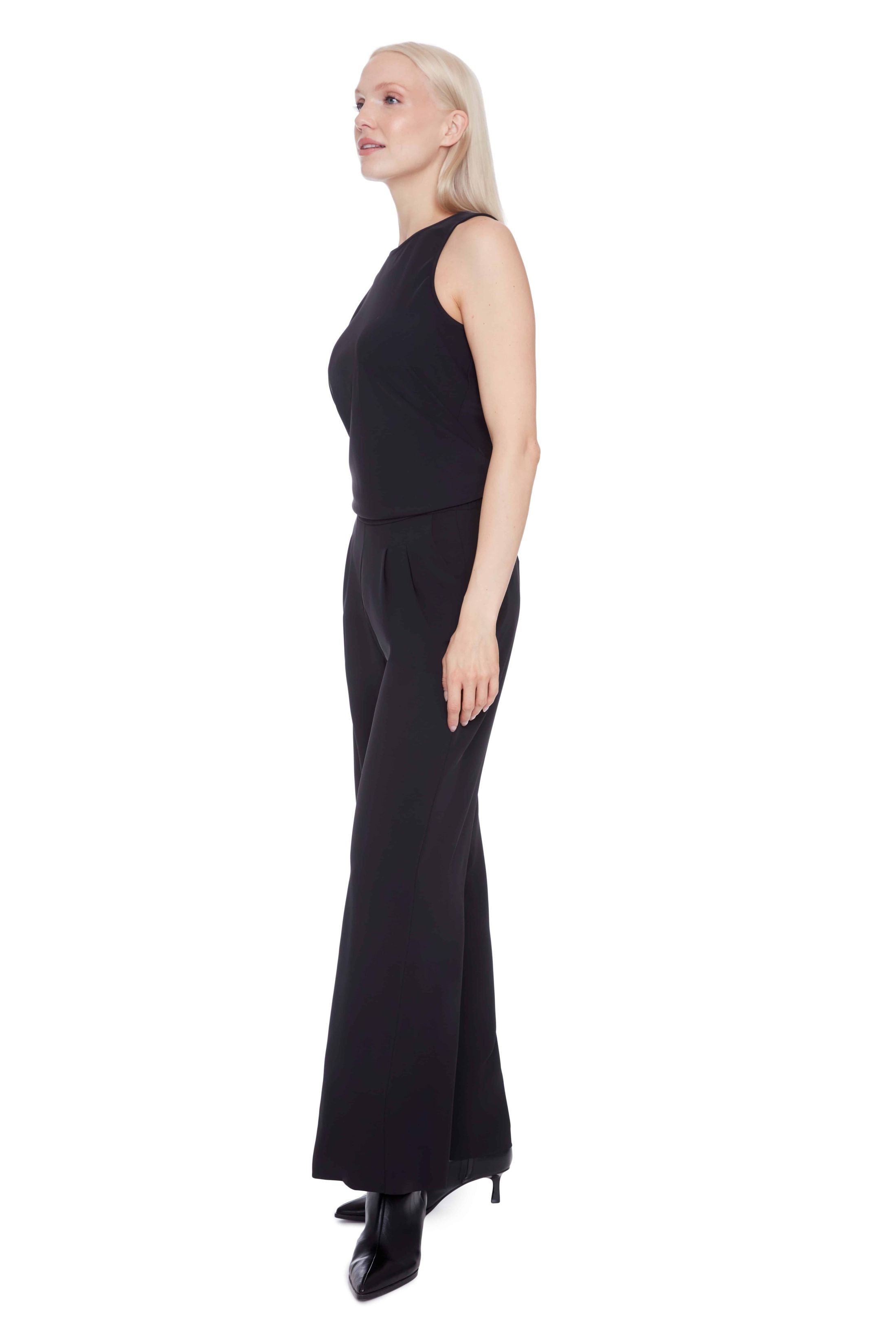 ILTM TOURIA SOLID VEGAN SILK WIDE LEG PANT