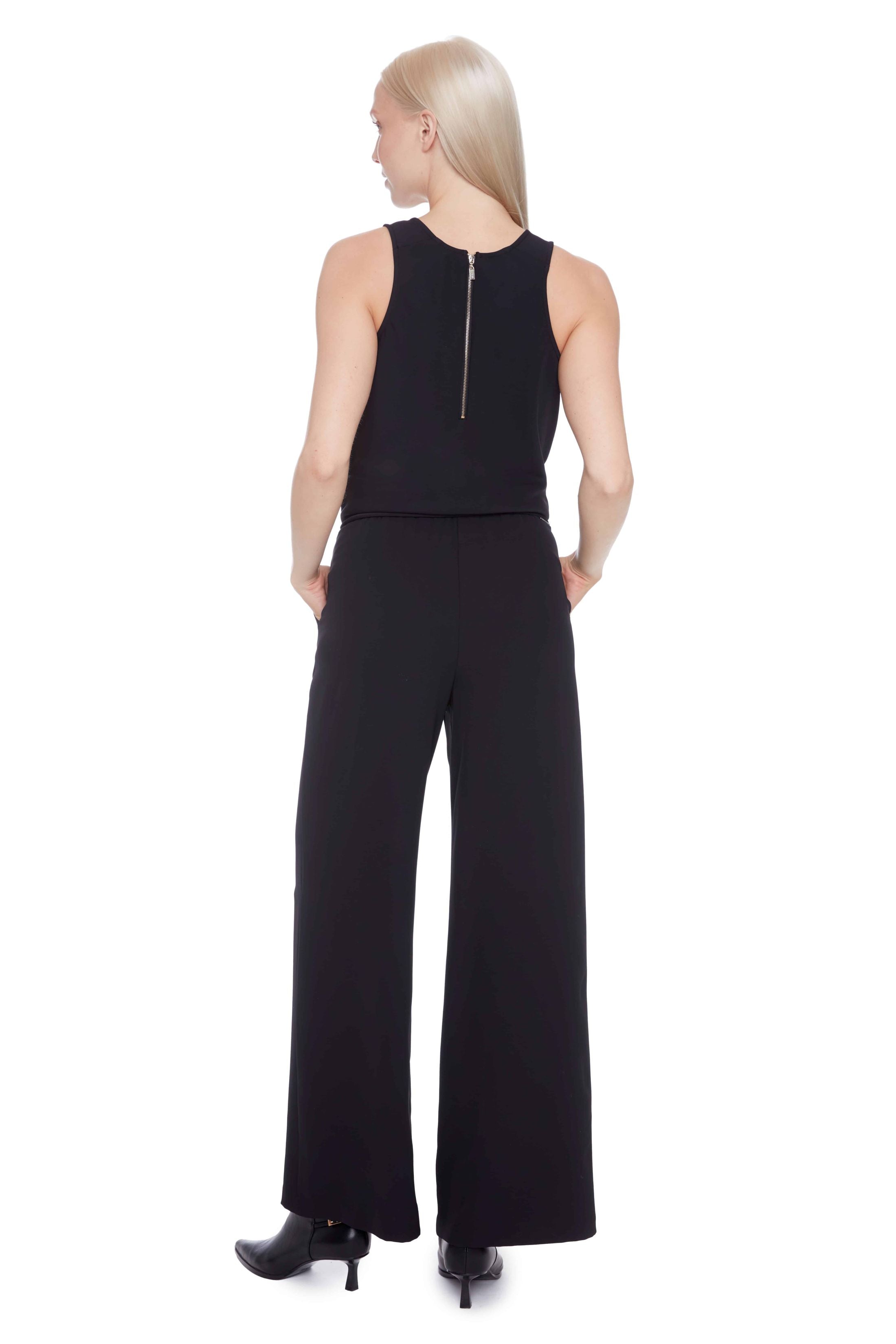 ILTM TOURIA SOLID VEGAN SILK WIDE LEG PANT