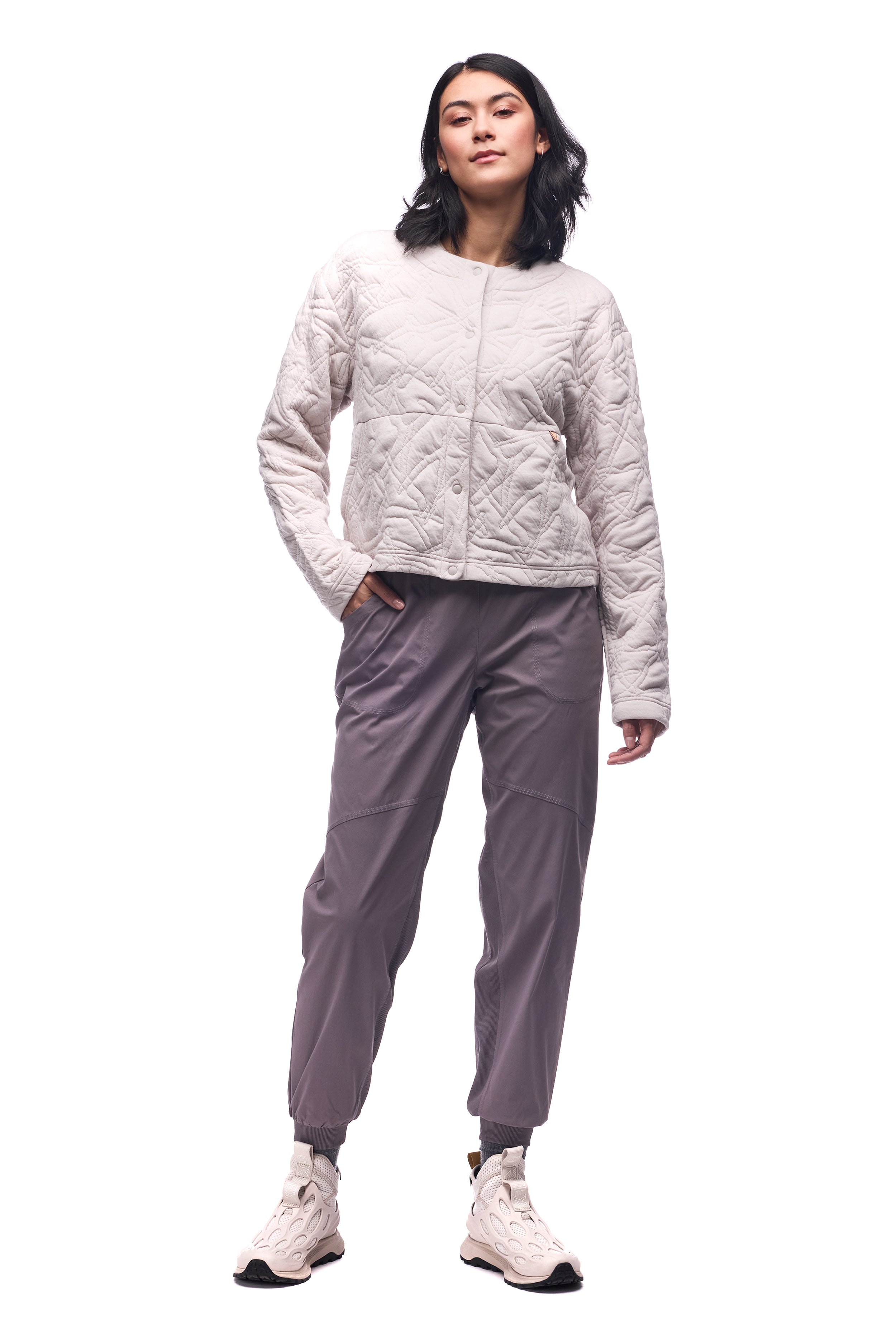 INDYEVA DESEN SNAP CREW NECK JACKET