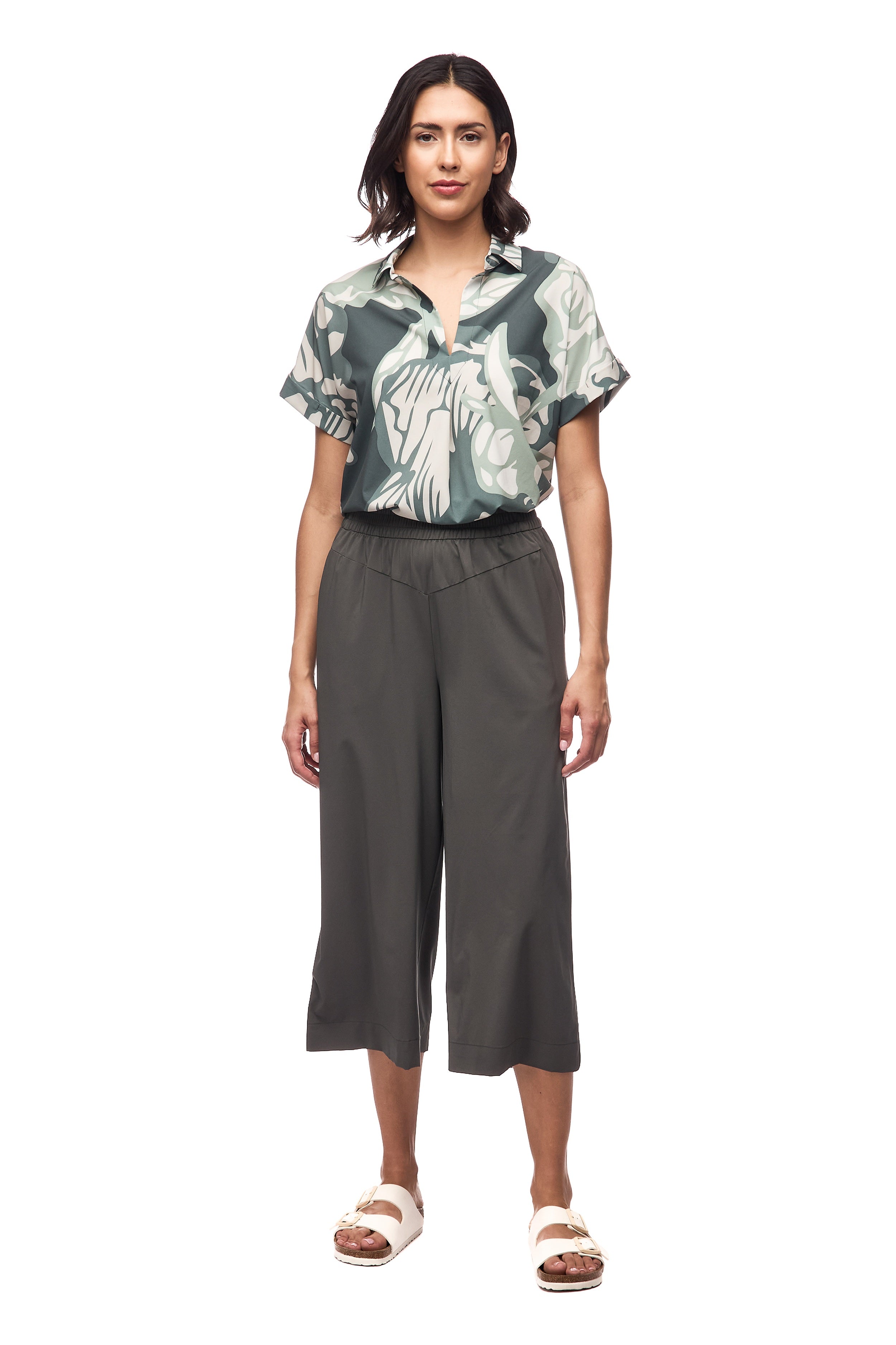 IDYEVA EPESI CROPPED WIDE LEG PANT