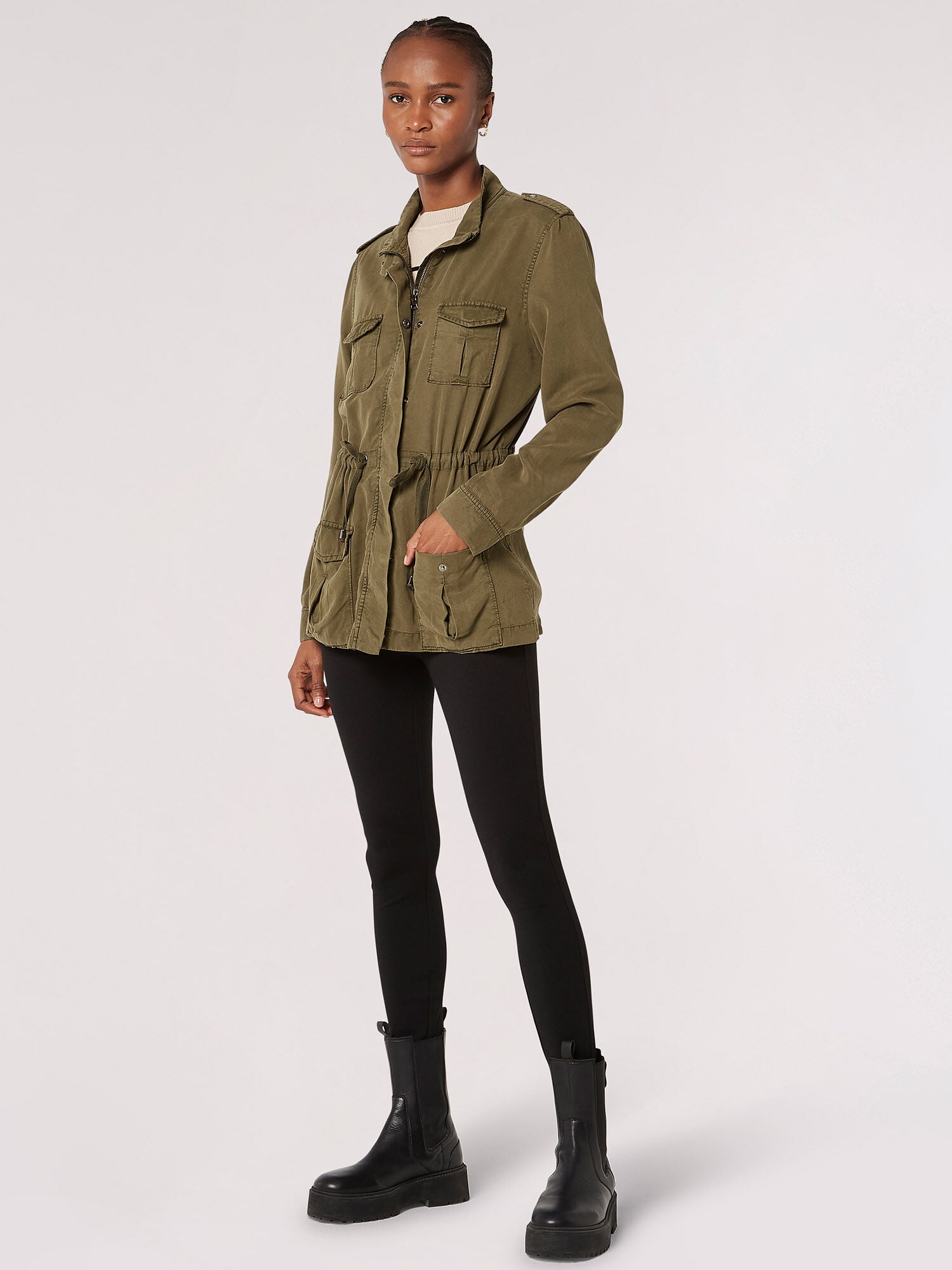 APRICOT MILITARY 4 POCKET JACKET