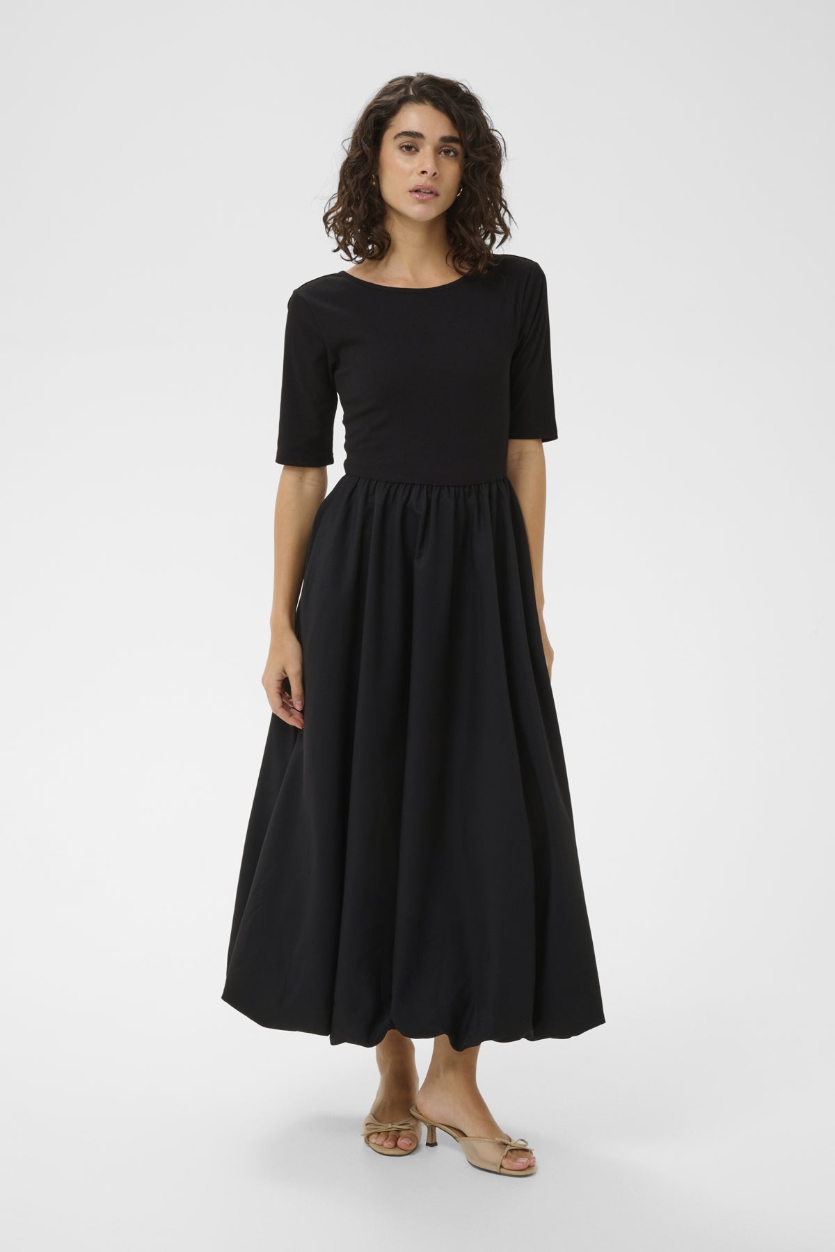 KAFFE KAKIRSTEN HALF SLEEVE DRESS