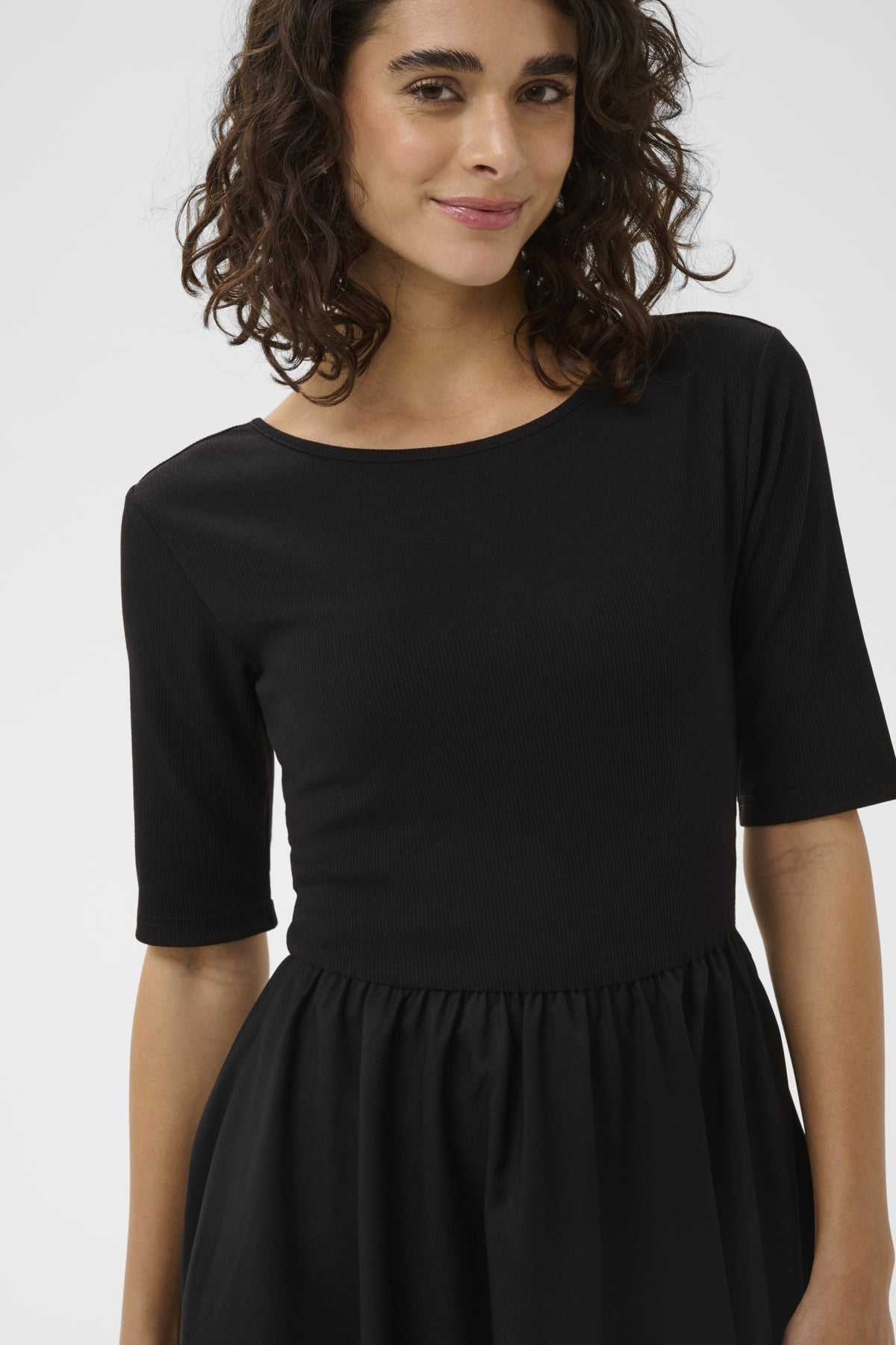 KAFFE KAKIRSTEN HALF SLEEVE DRESS