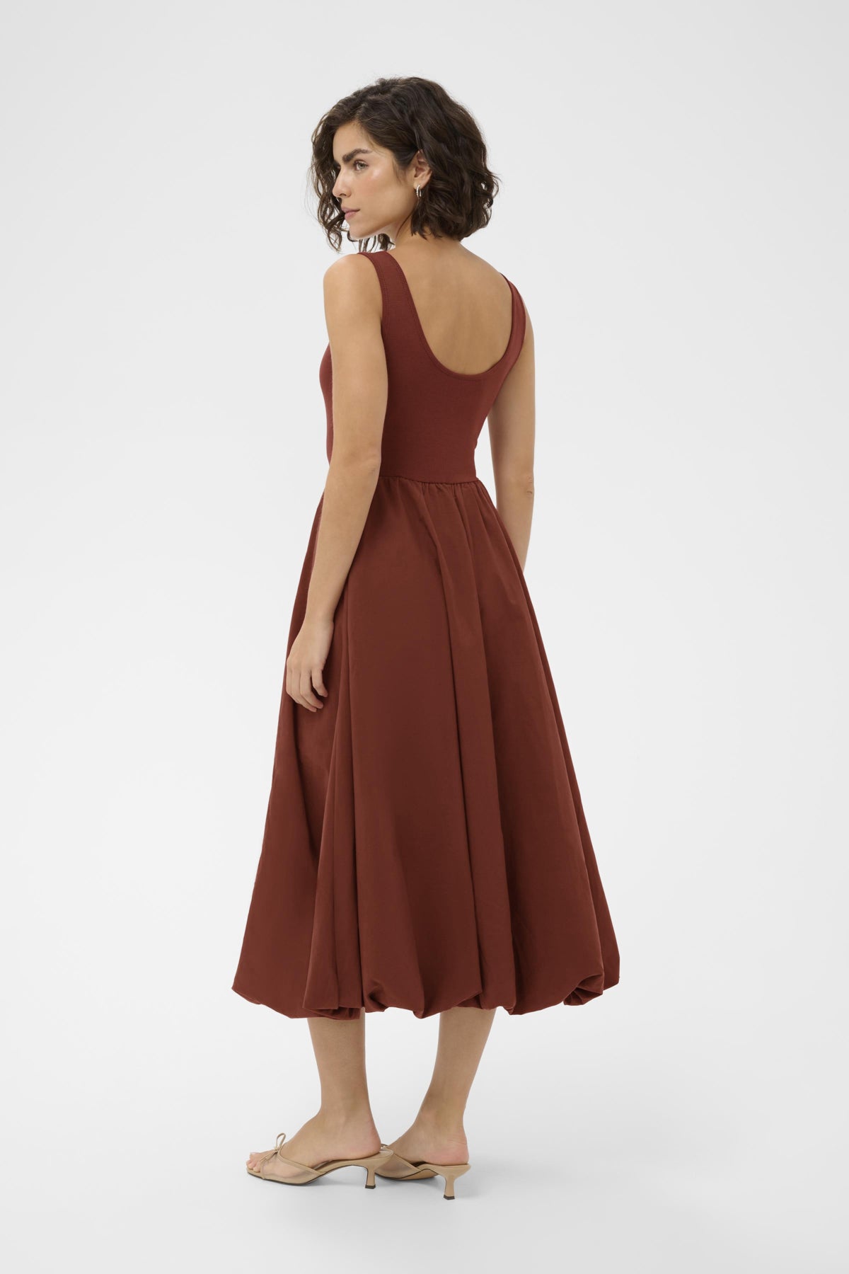 KAFFE KAKIRSTEN TANK BALLOON SKIRT DRESS