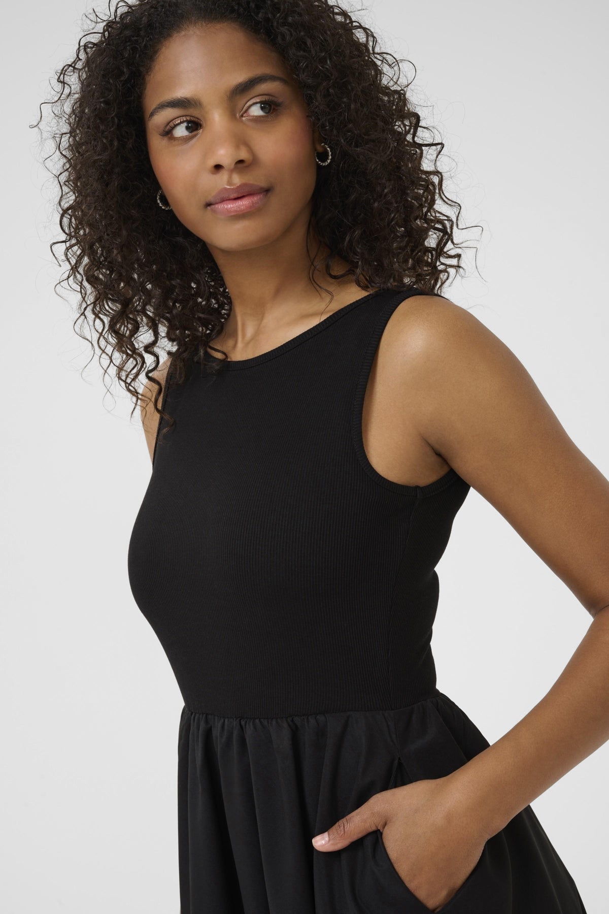 KAFFE KAKIRSTEN TANK BALLOON SKIRT DRESS