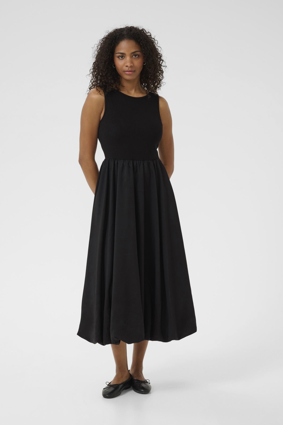 KAFFE KAKIRSTEN TANK BALLOON SKIRT DRESS