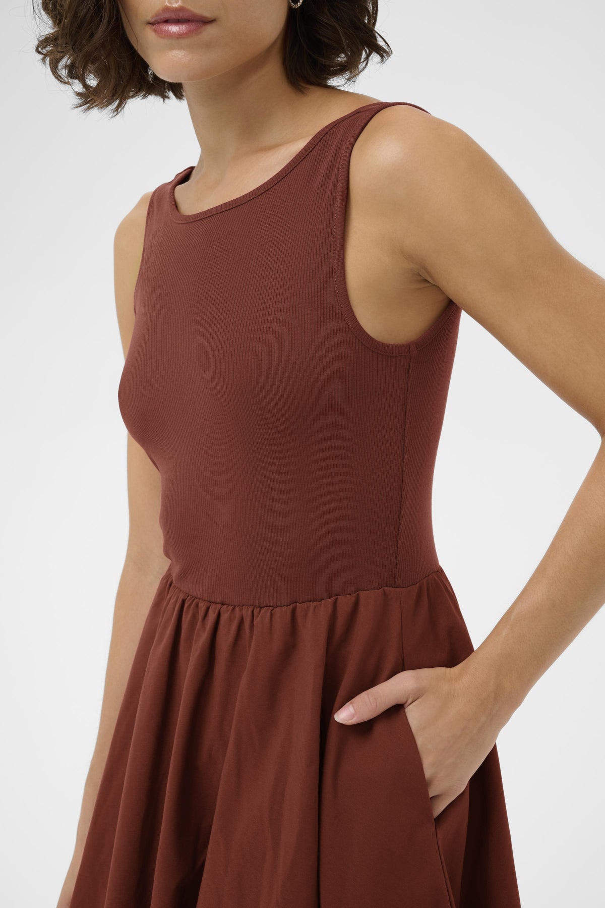 KAFFE KAKIRSTEN TANK BALLOON SKIRT DRESS