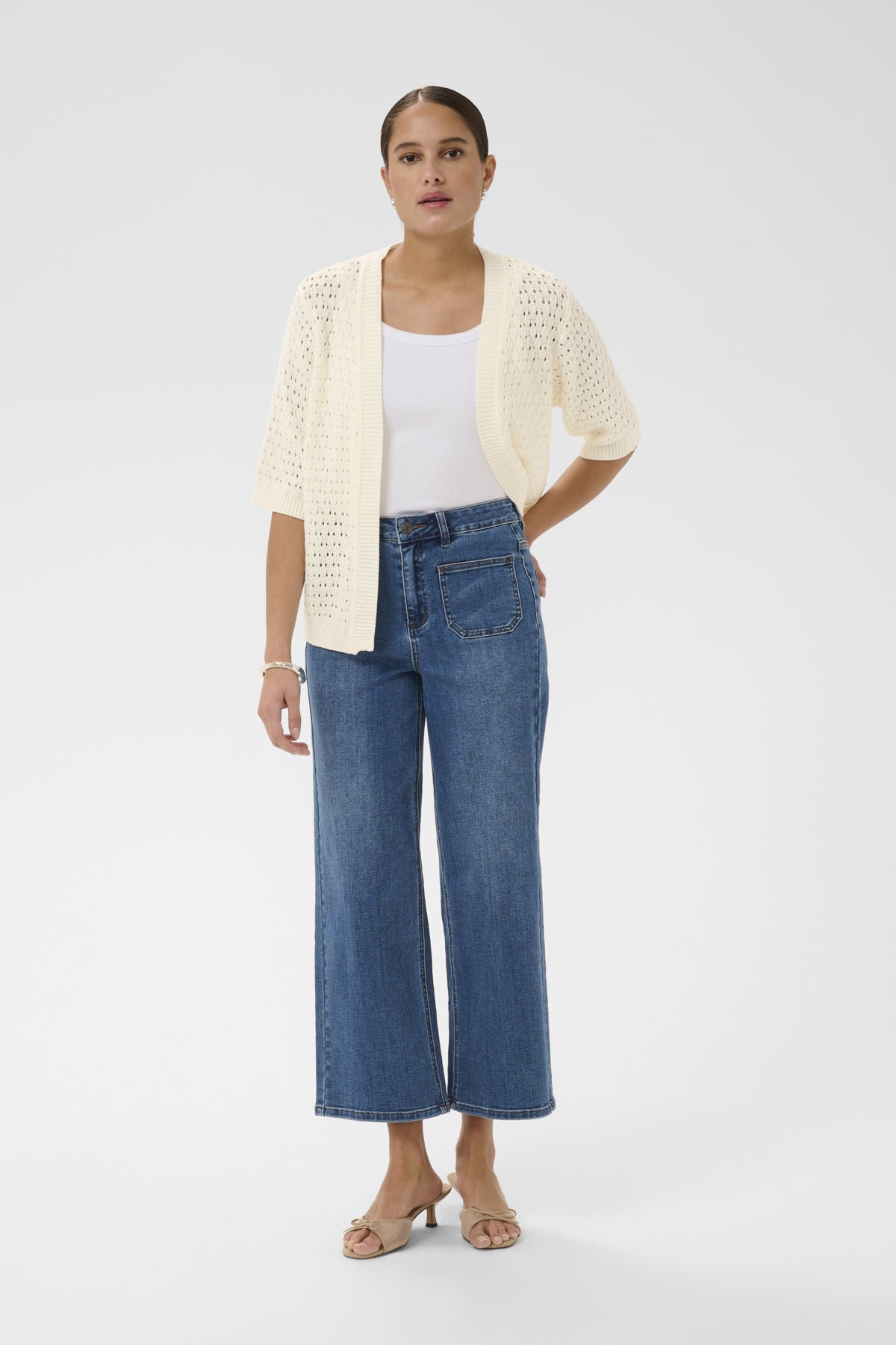 KAFFE KASILJA SHORT SLEEVE CARDIGAN