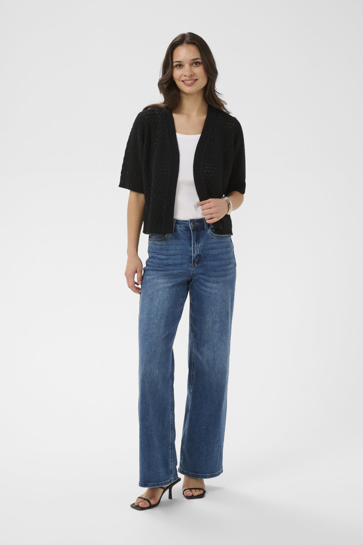 KAFFE KASILJA SHORT SLEEVE CARDIGAN