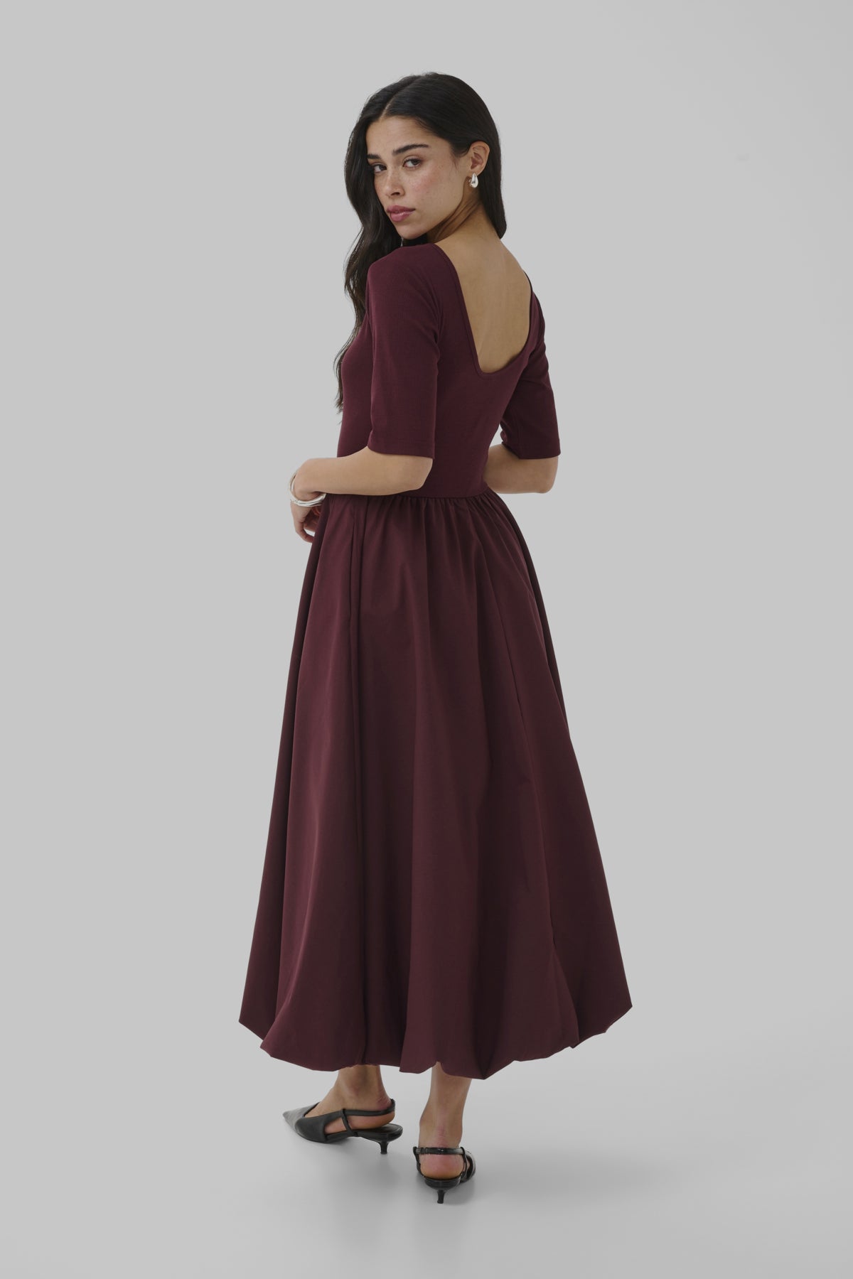 KAFFE KAKIRSTEN HALF SLEEVE DRESS