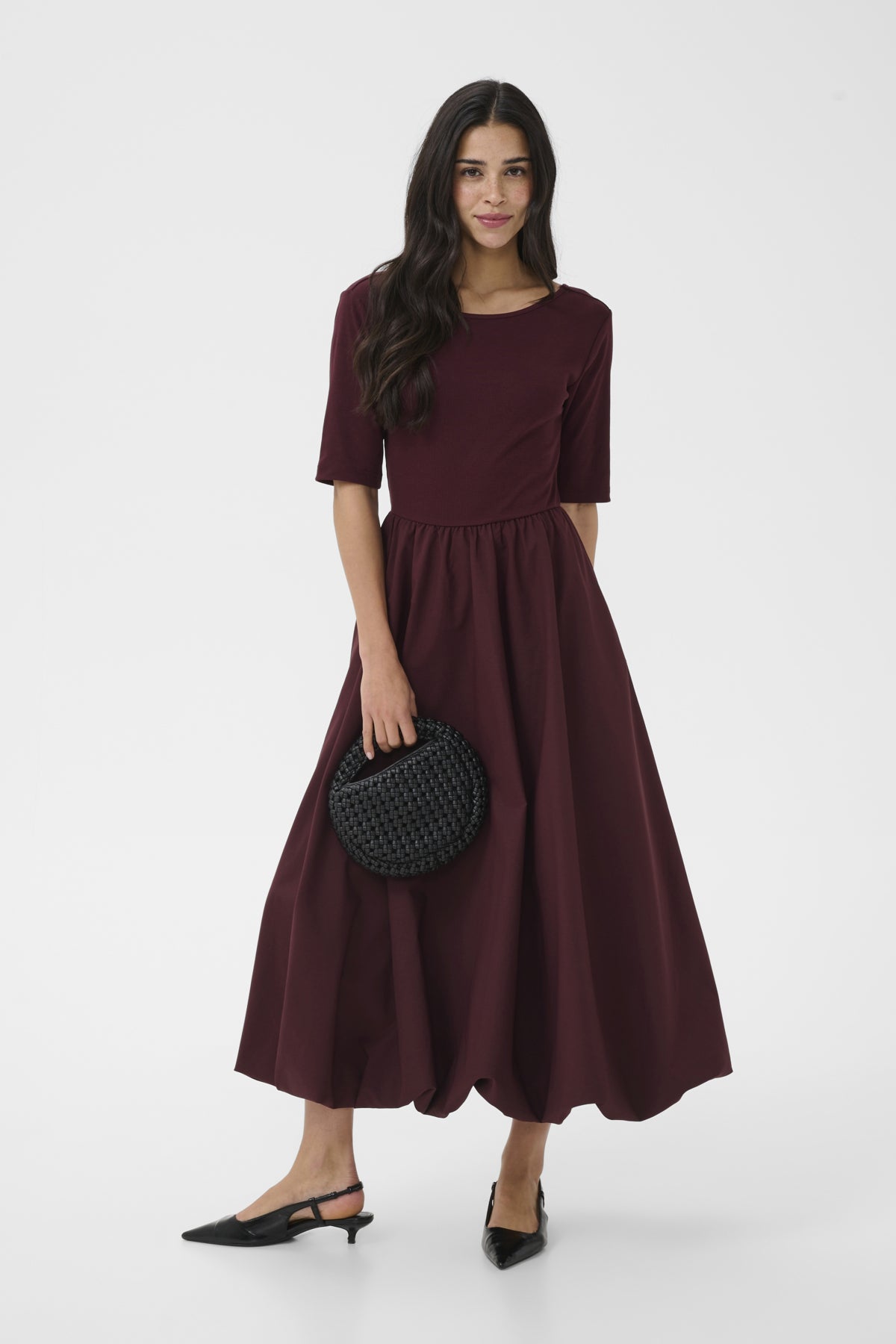 KAFFE KAKIRSTEN HALF SLEEVE DRESS