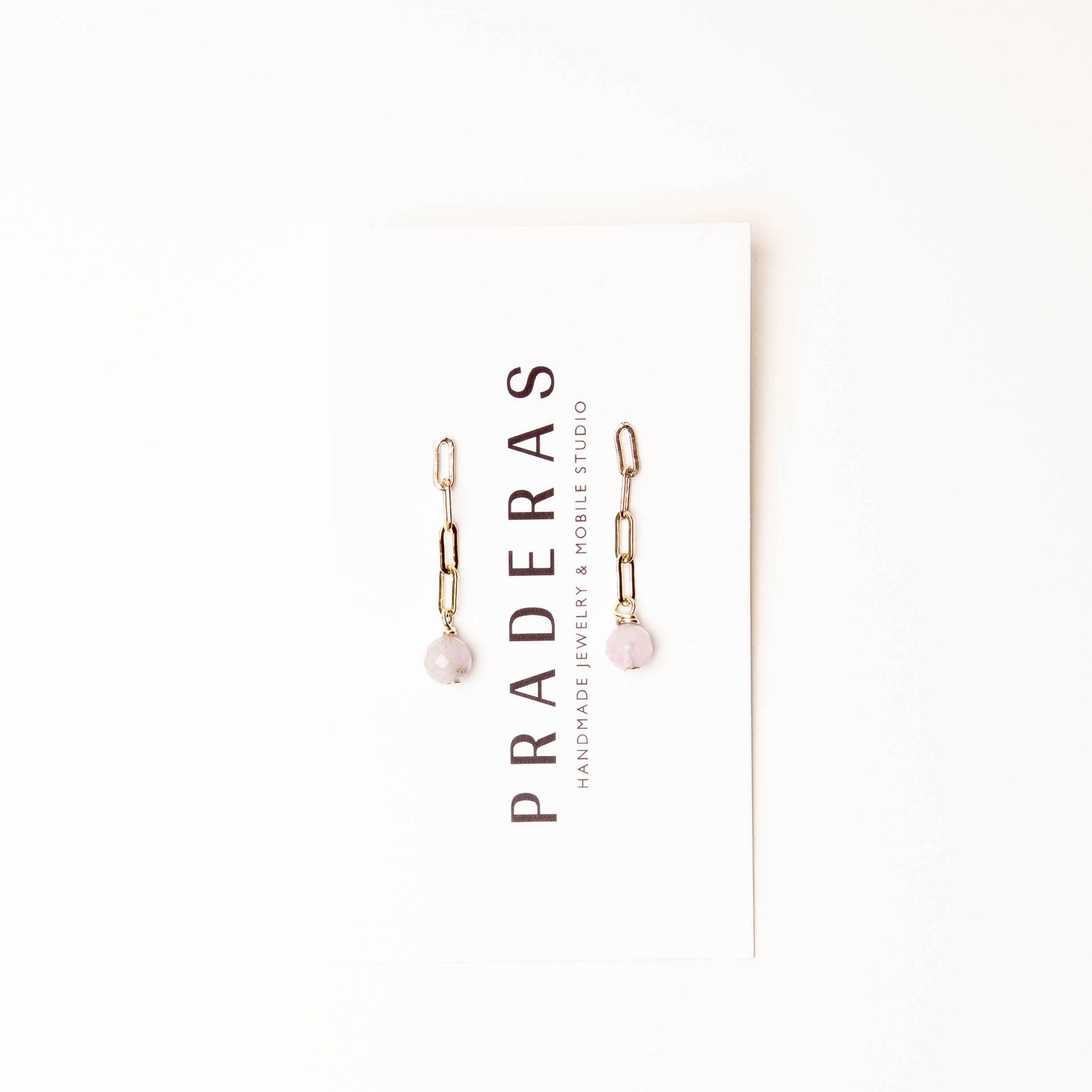 PRADERAS AMETHYST CHAIN EARRINGS