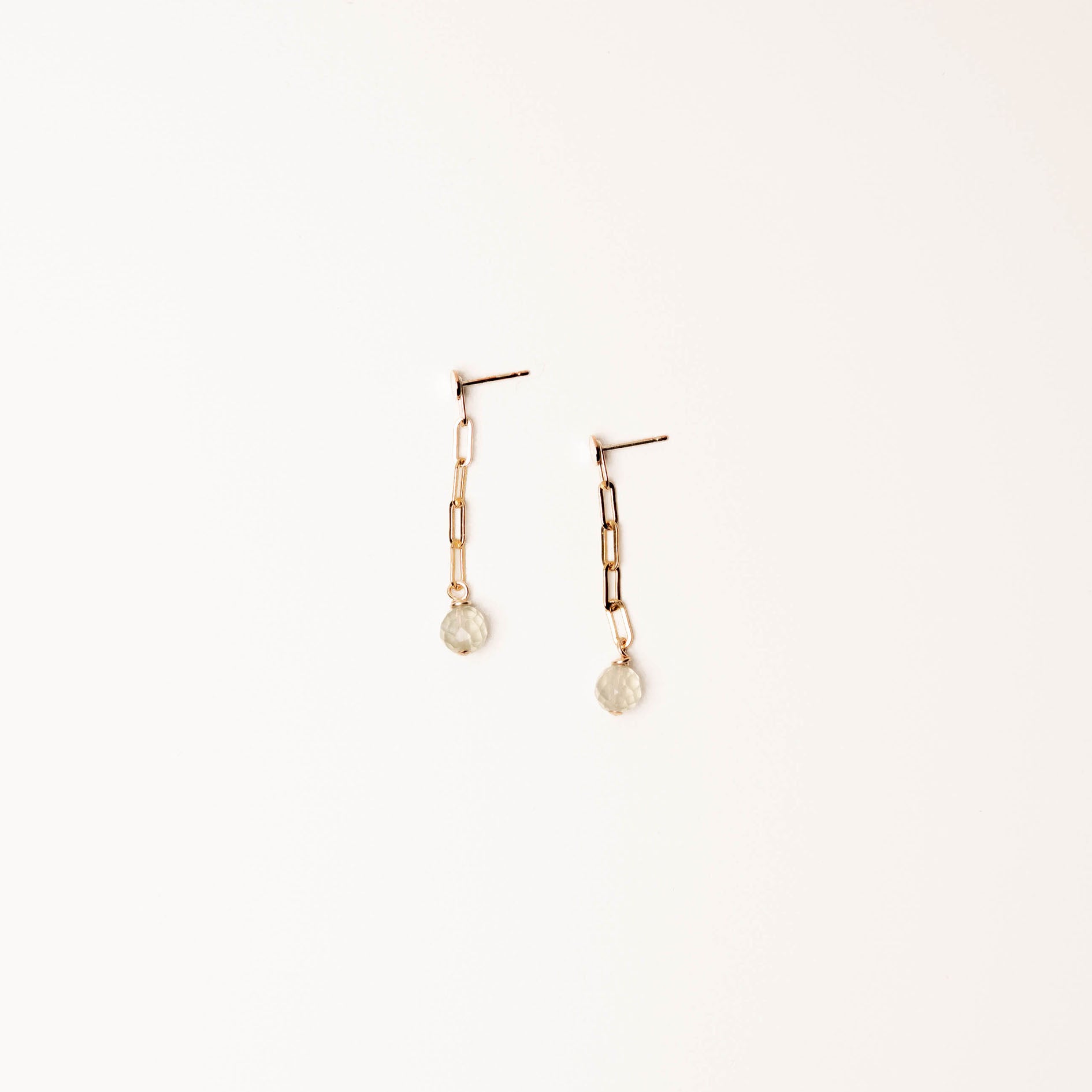 PRADERAS DISC PERIDOT EARRINGS