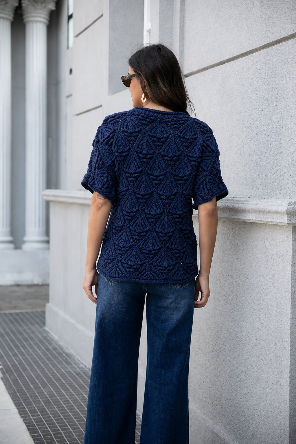 OVF ARABELLA COTTON SHORT SLEEVE SWEATER