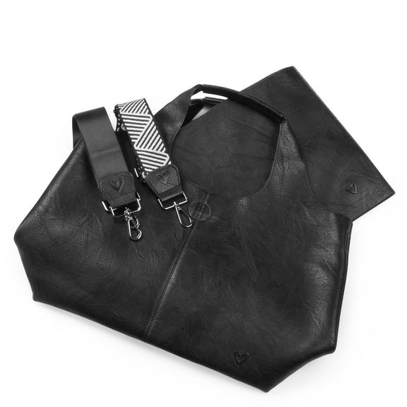PRENELOVE KIPLING VEGAN LEATHER TOTE BAG WITH LAPTOP SLEEVE