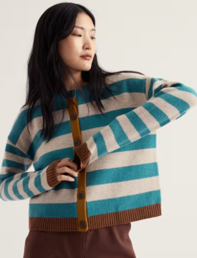 SEASALT CORNWALL PINWELL WOOL CARDIGAN