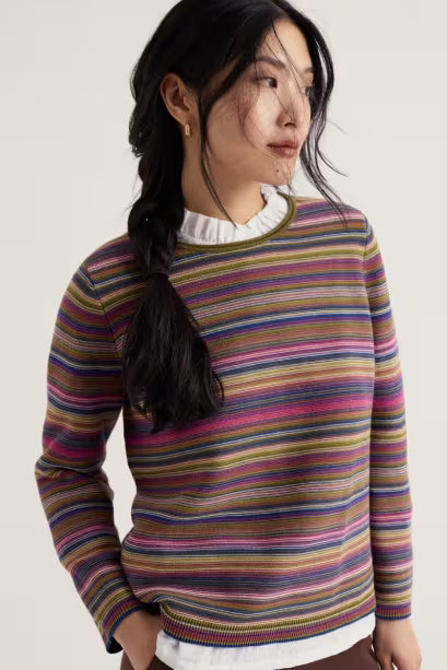SEASALT CORNWALL MAKERS STRIPE SWEATER