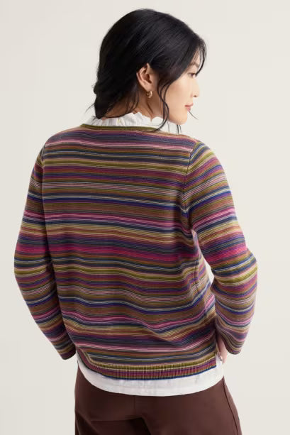 SEASALT CORNWALL MAKERS STRIPE SWEATER