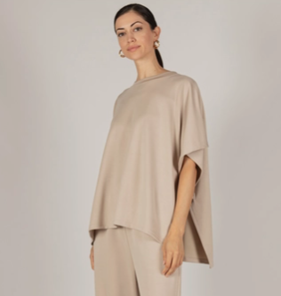 P CILL SCUBA MODAL SIDE SLIT CAPE TOP