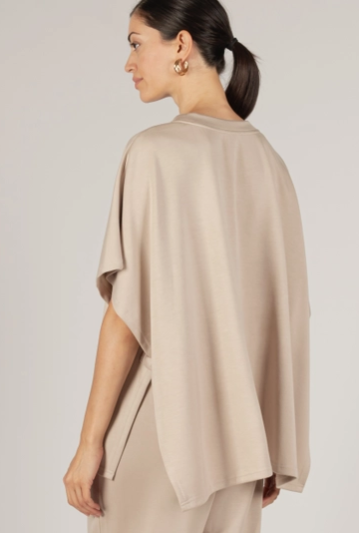 P CILL SCUBA MODAL SIDE SLIT CAPE TOP