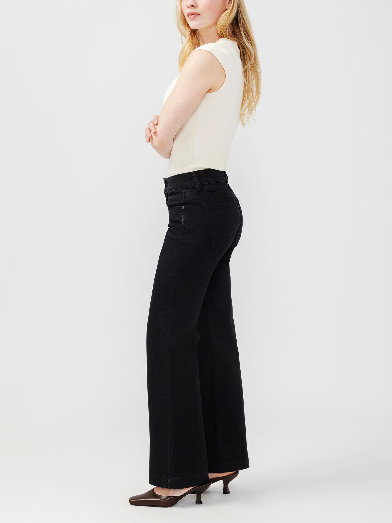 SILVER JEANS BLACK AVERY TROUSER JEAN
