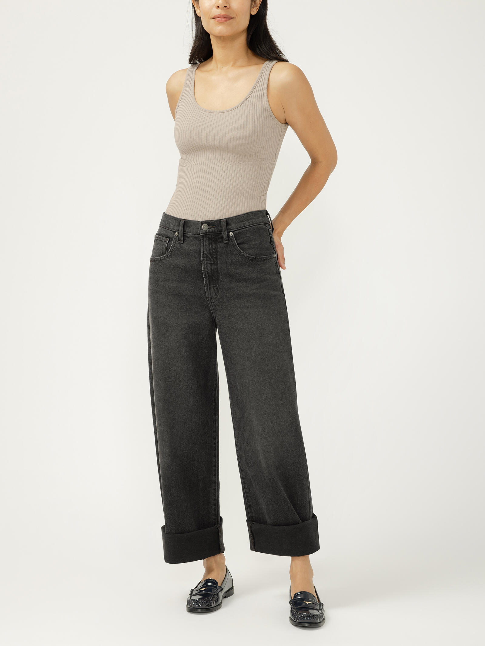 SILVER JEANS BE EASY HIGH RISE WIDE LEG JEAN
