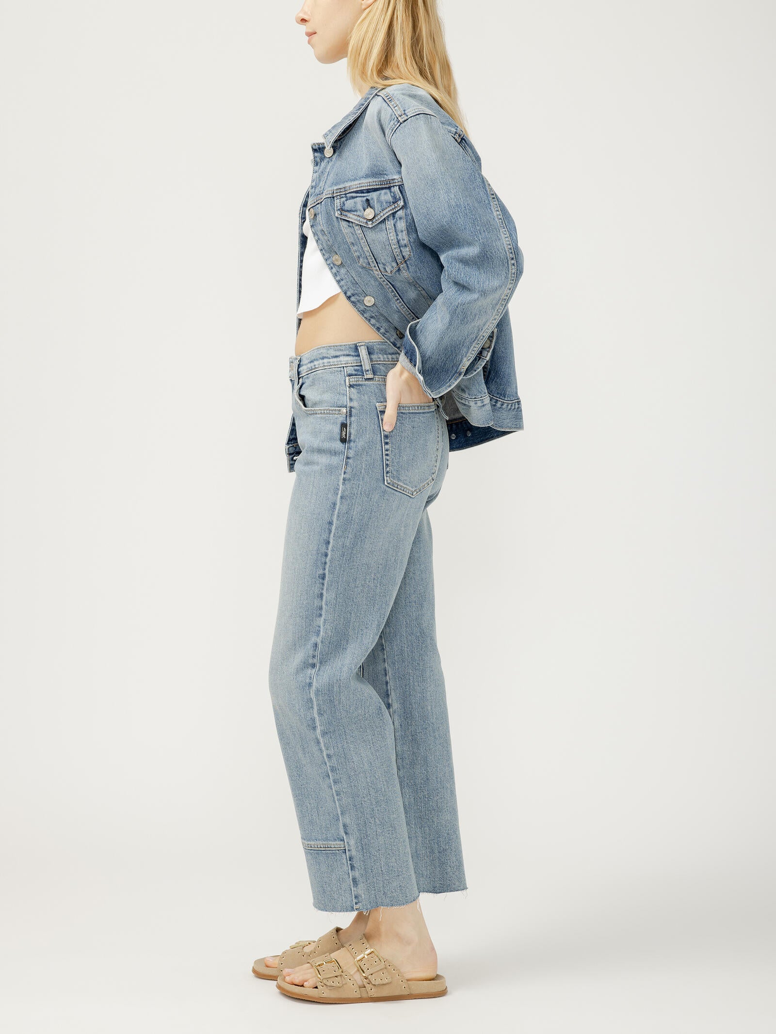 SILVER JEANS WESTERN STRAIGHT LEG JEAN