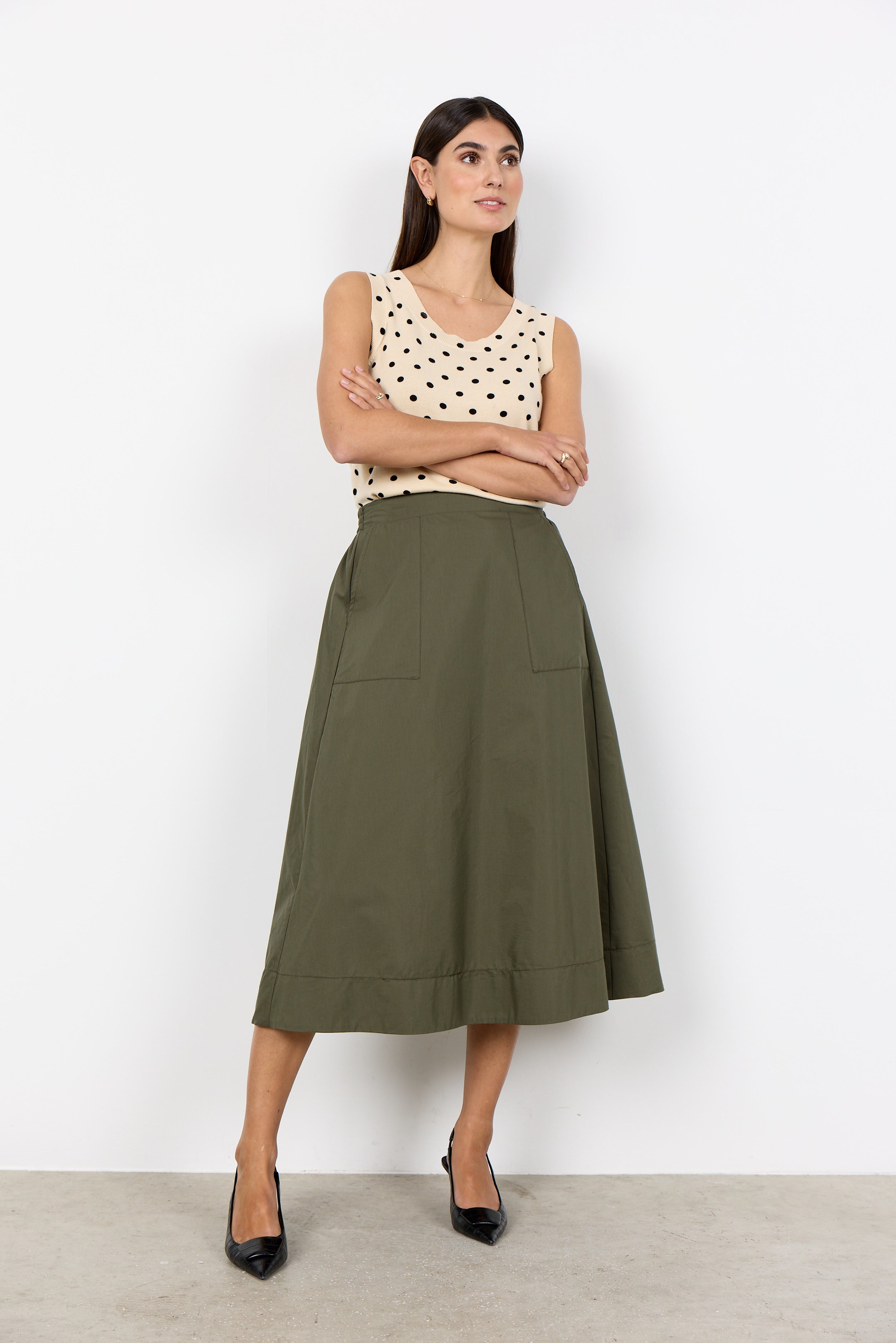 SOYA CONCEPT NETTI A LINE SKIRT