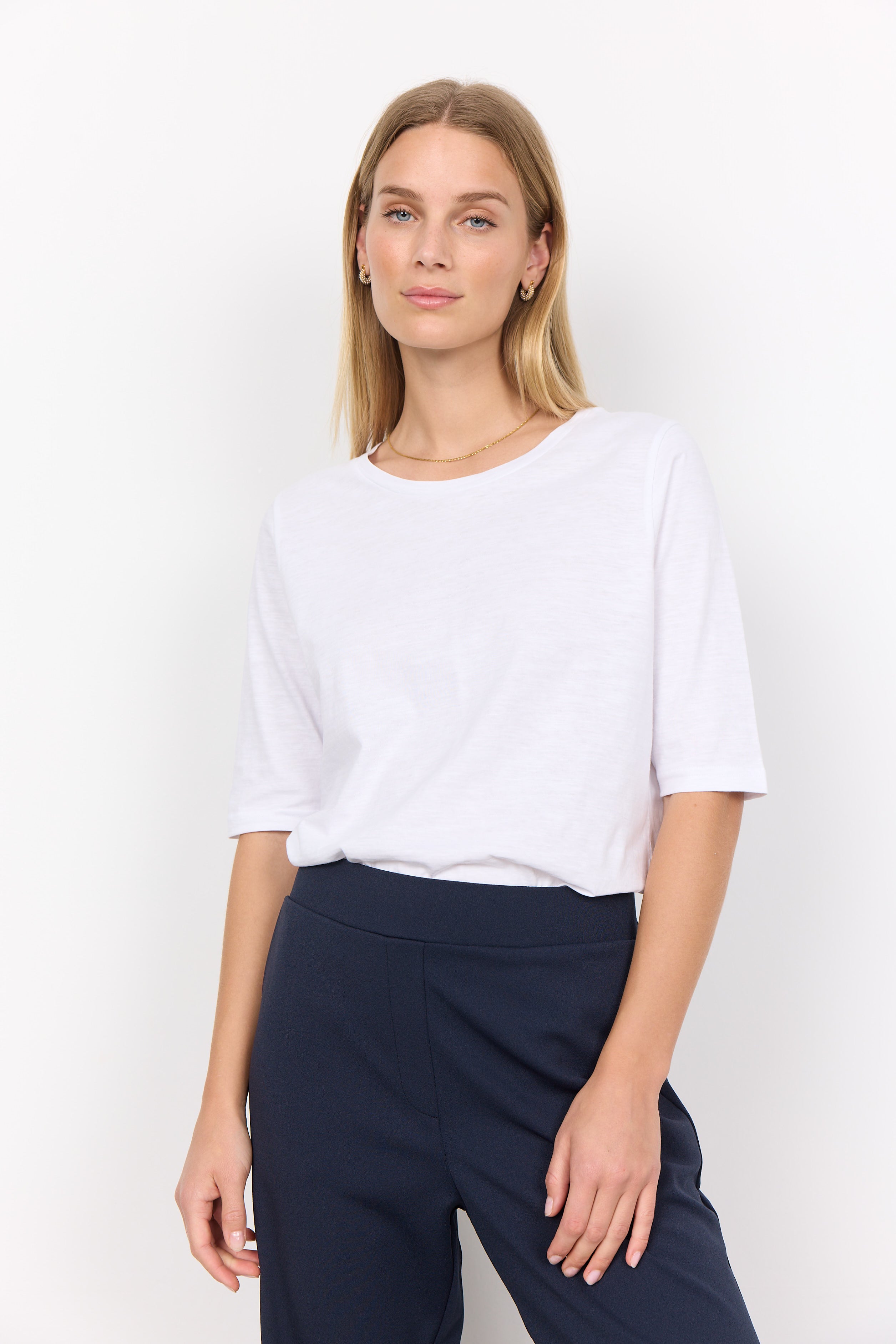 SOYA CONCEPT BABETTE HALF SLEEVE BOATNECK TOP