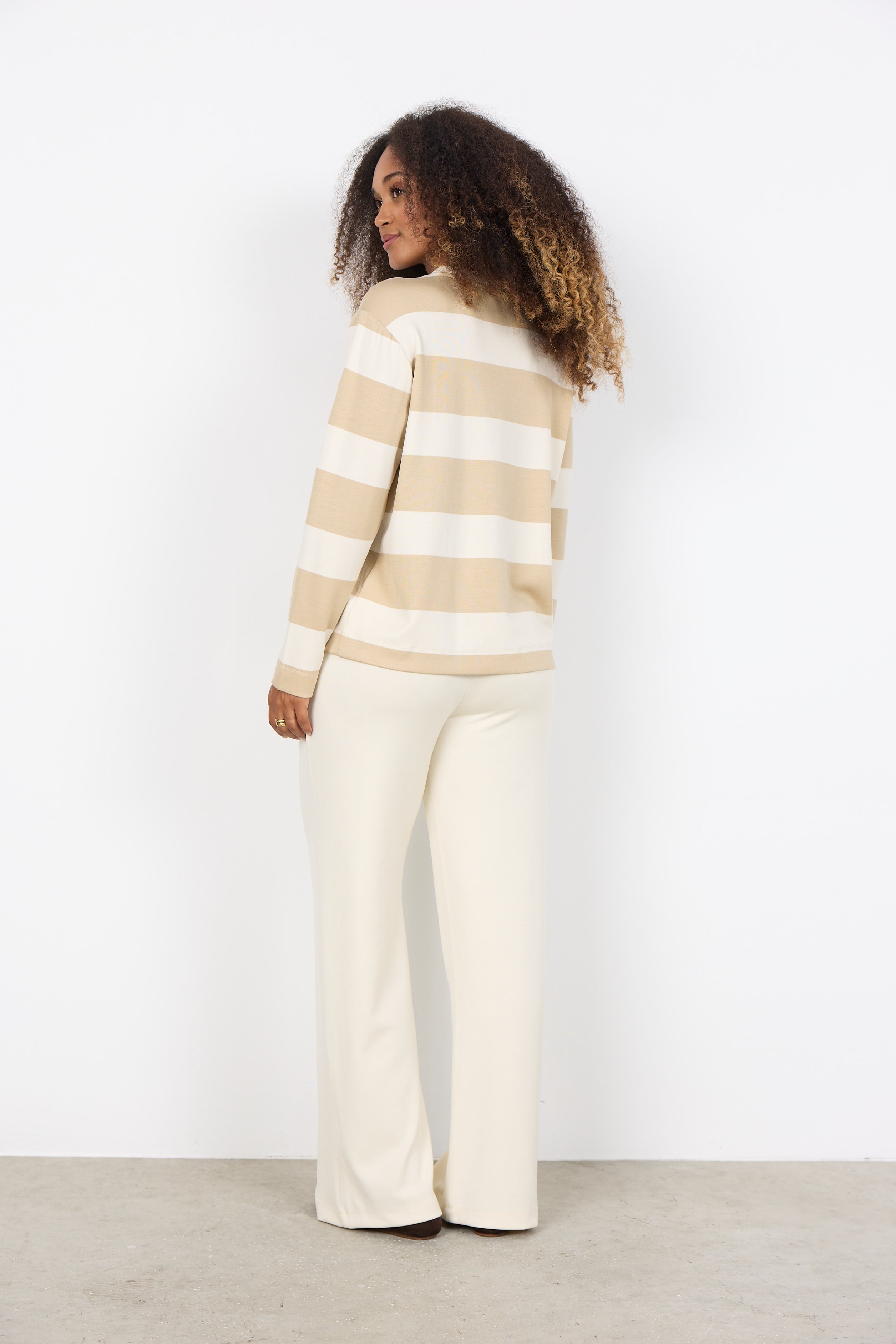 SOYA CONCEPT BARNI STRIPED LONG SLEEVE TOP