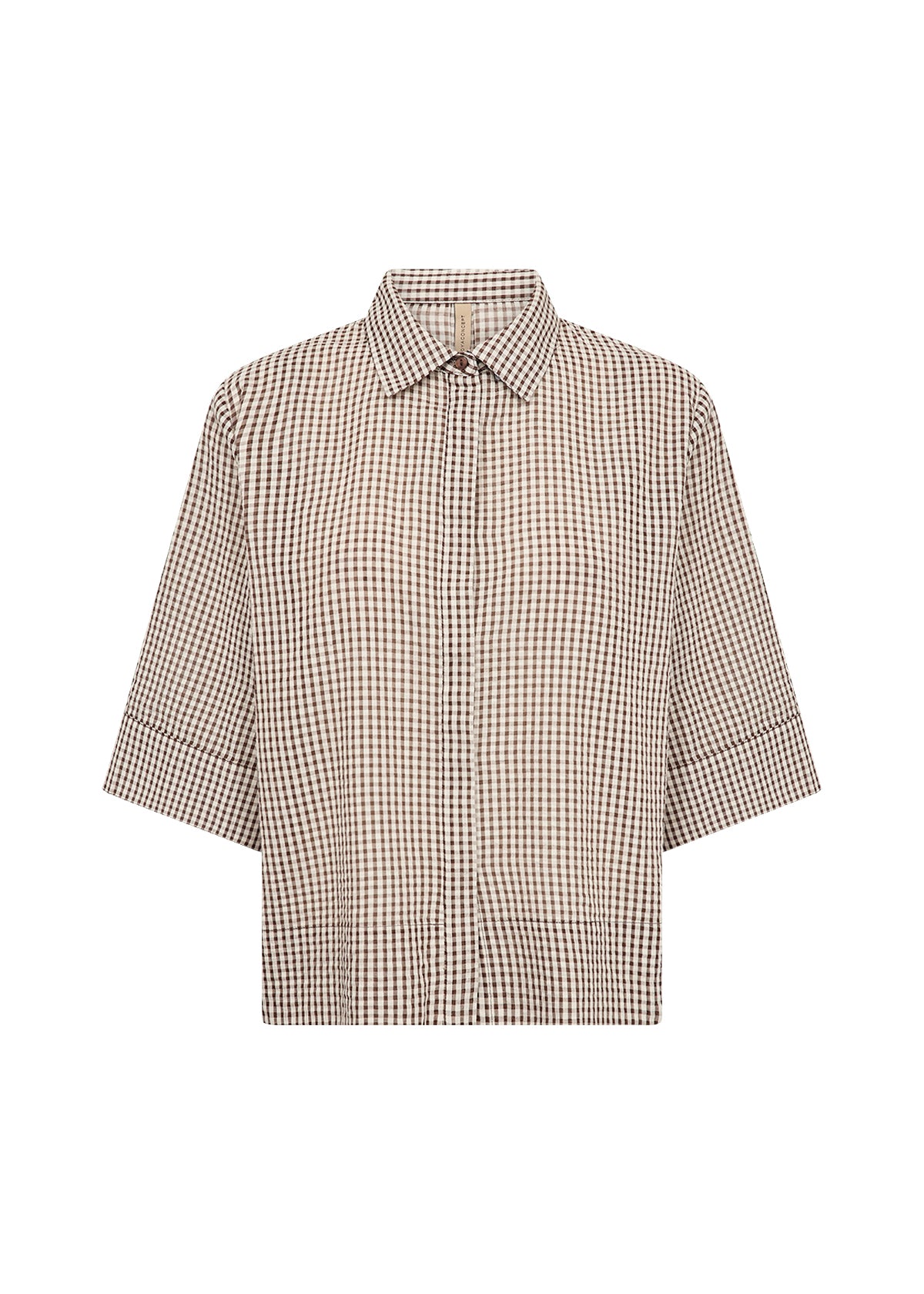 SOYA CONCEPT CANELITA CHECK COTTON TOP