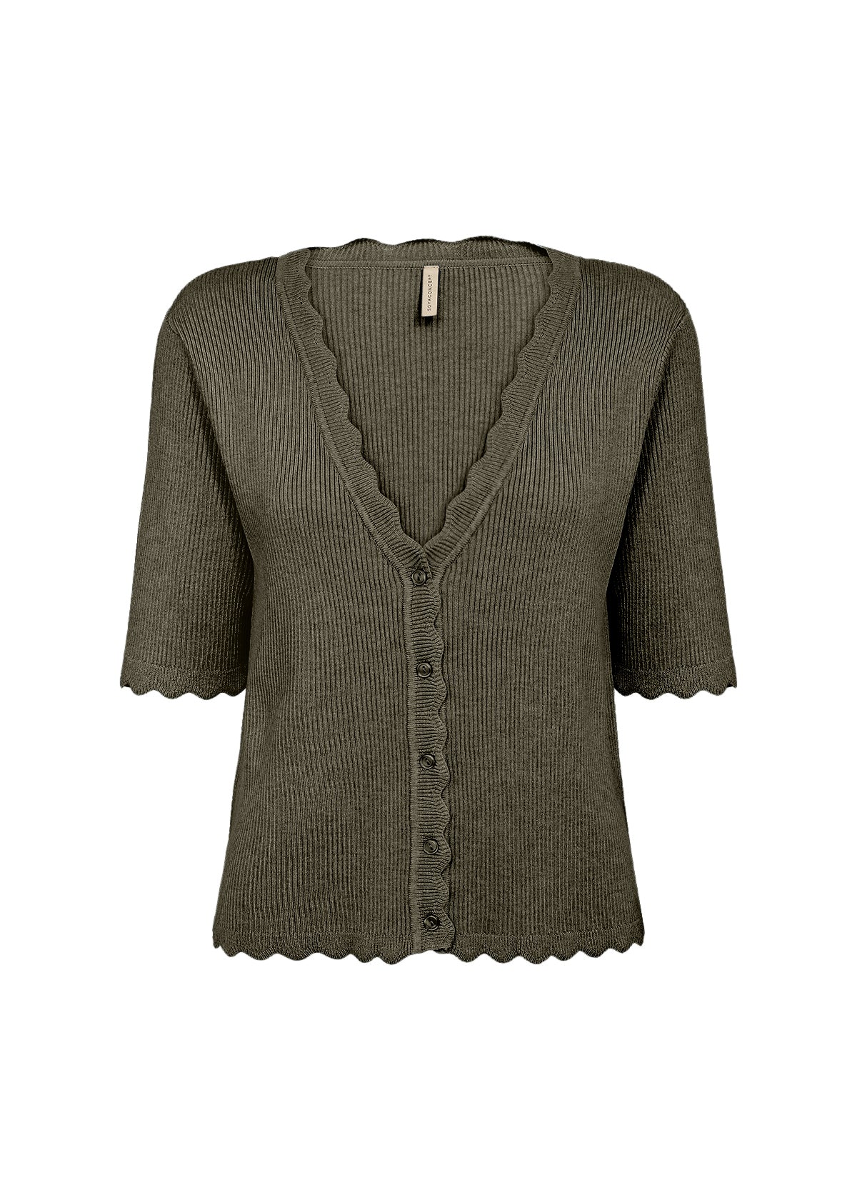 SOYA CONCEPT DOLLIE SCALLOPED EDGE CARDIGAN