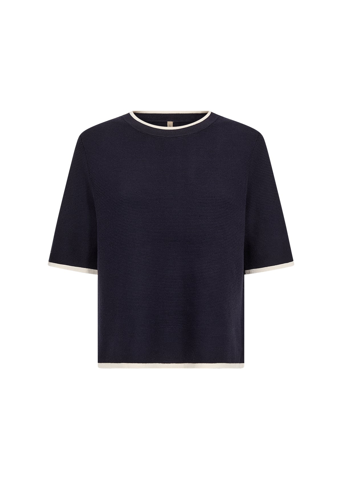 SOYA CONCEPT DOLLIE SHORT SLEEVE CONTRAST TRIM TEE