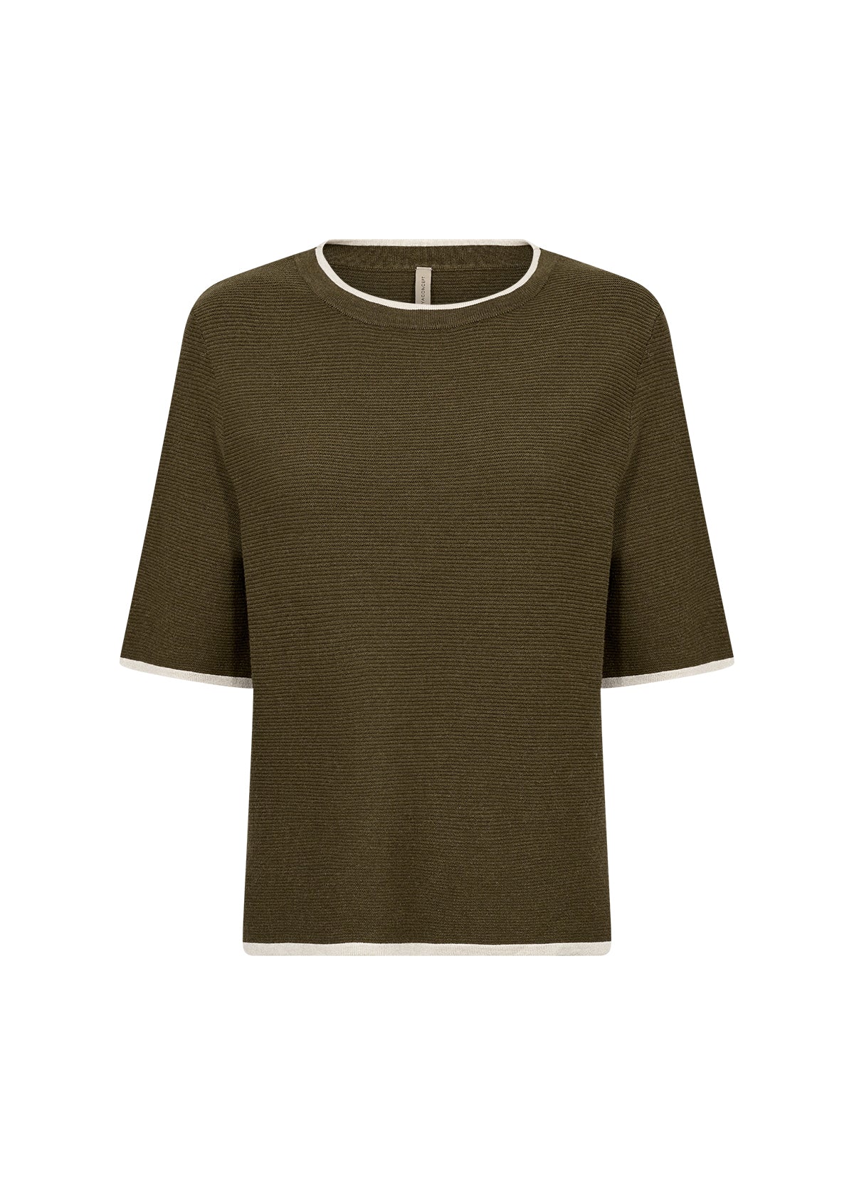 SOYA CONCEPT DOLLIE SHORT SLEEVE CONTRAST TRIM TEE