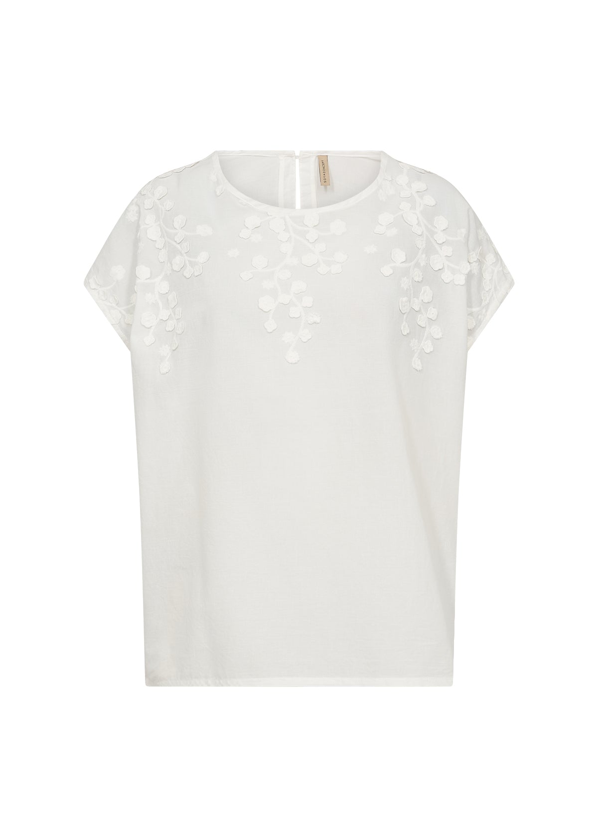 SOYA CONCEPT FAHIMA COTTON EMBROIDERED SHIRT