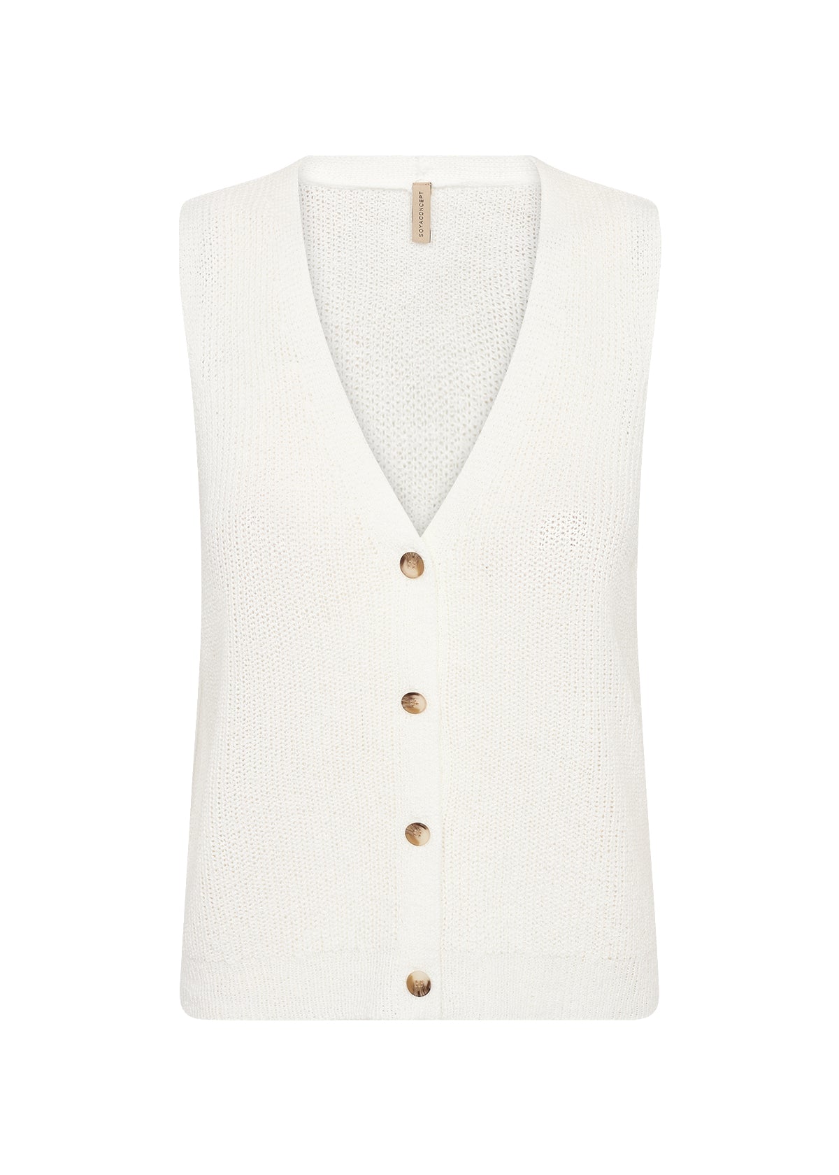 SOYA CONCEPT FELIZIA OPEN KNIT VEST TOP