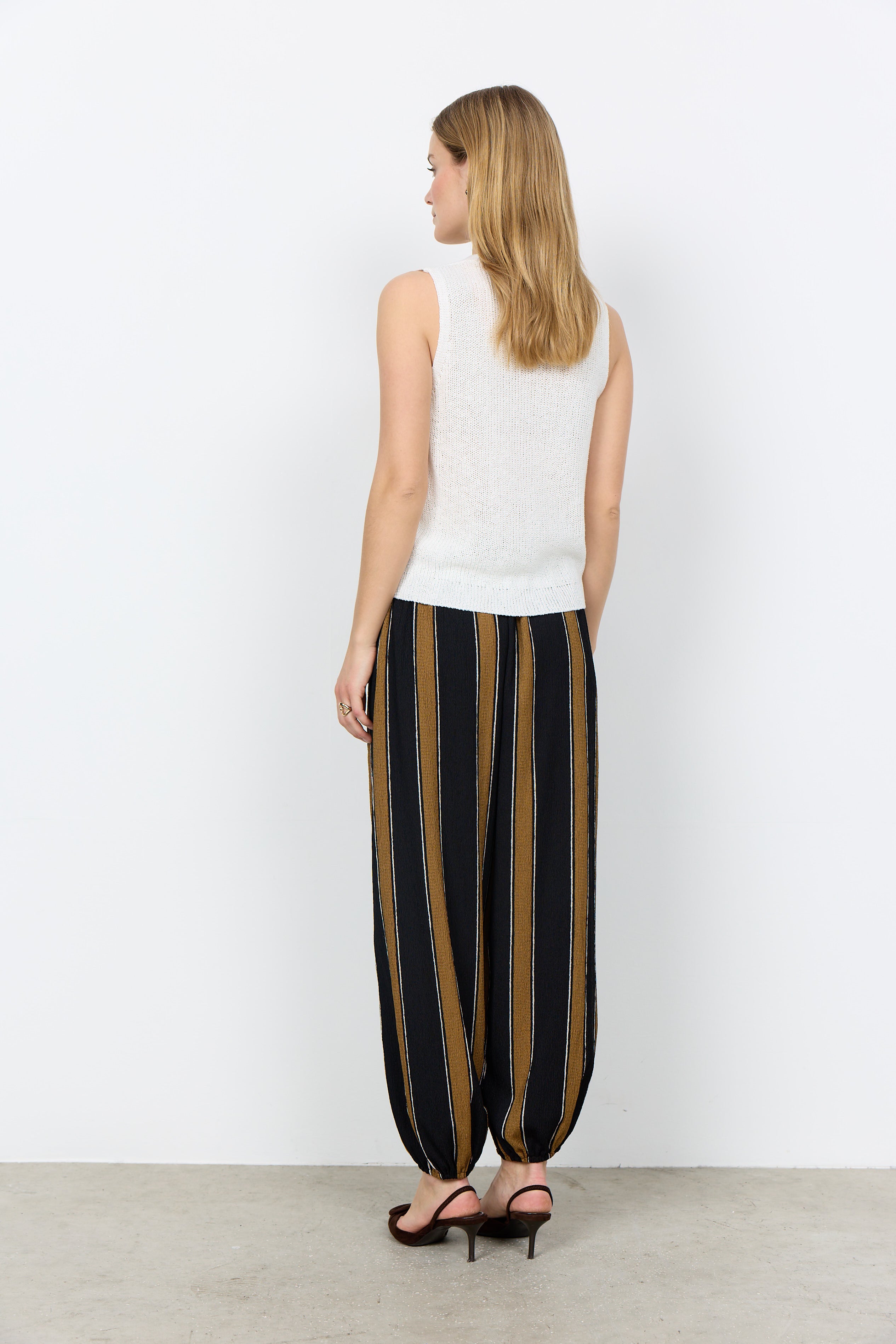 SOYA CONCEPT FELIZIA OPEN KNIT VEST TOP