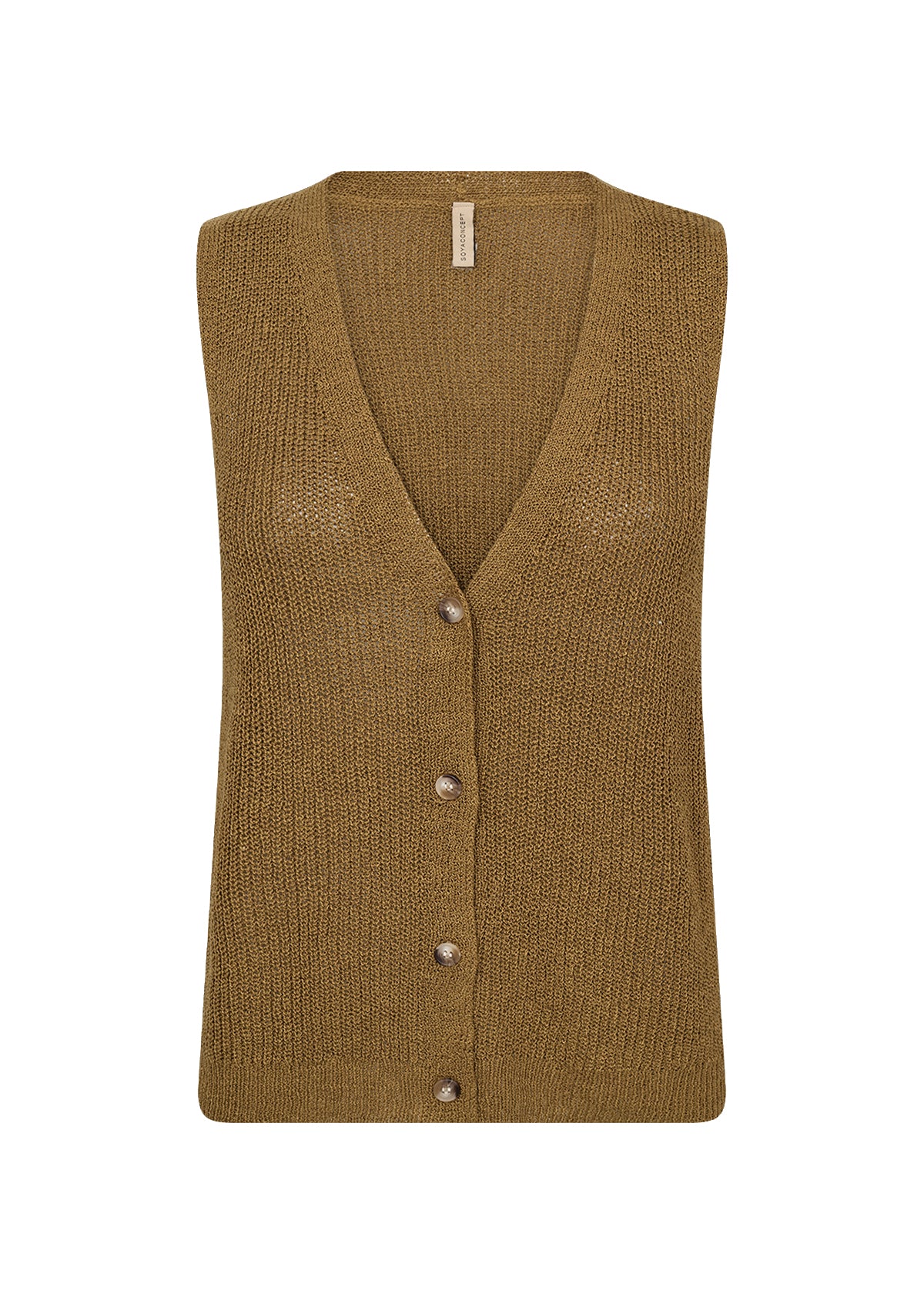 SOYA CONCEPT FELIZIA OPEN KNIT VEST TOP