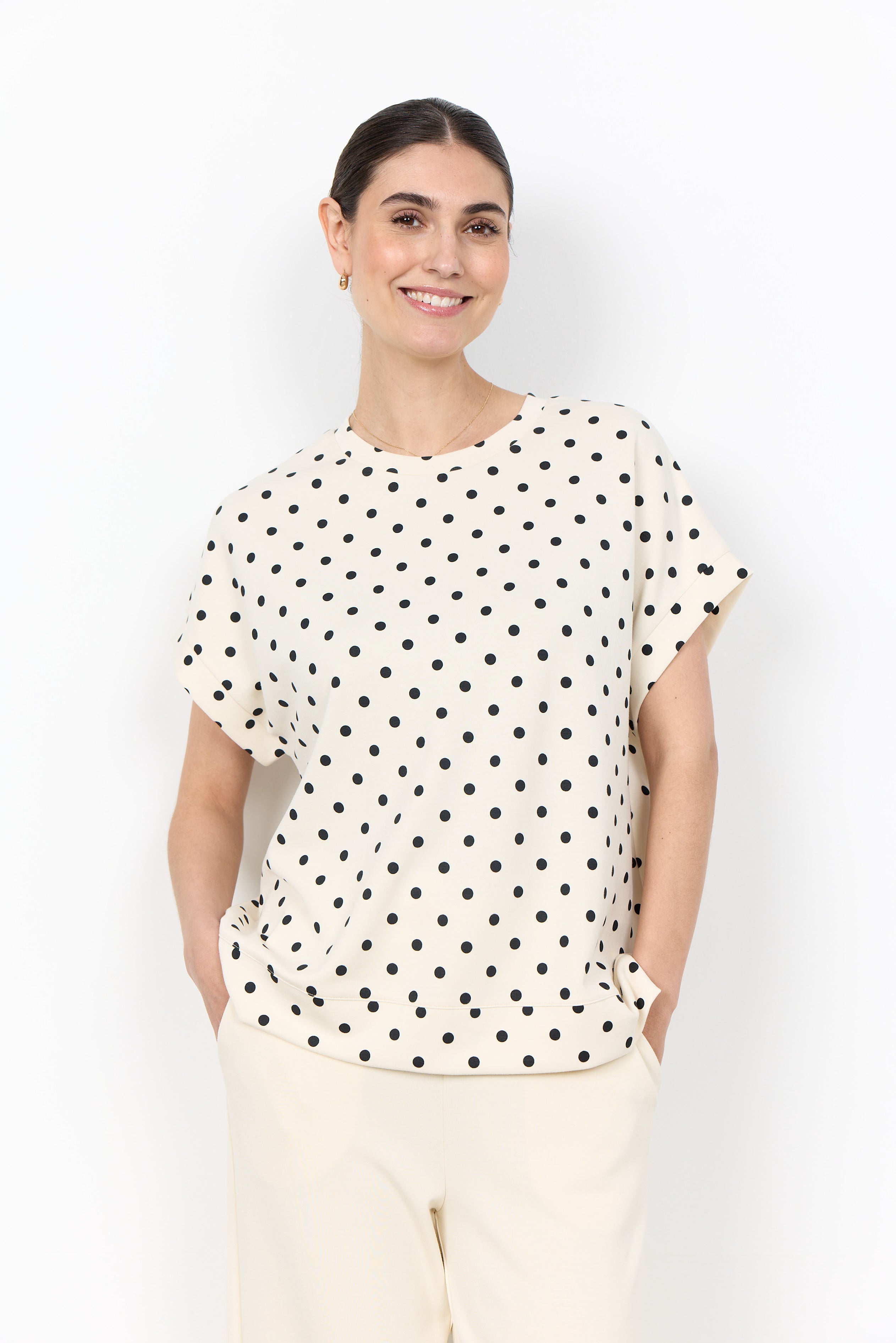 SOYA CONCEPT GODIVA SHORT SLEEVE MODAL TOP